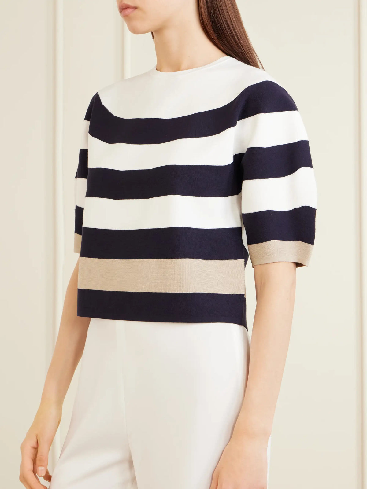 Striped Jersey Sweater
