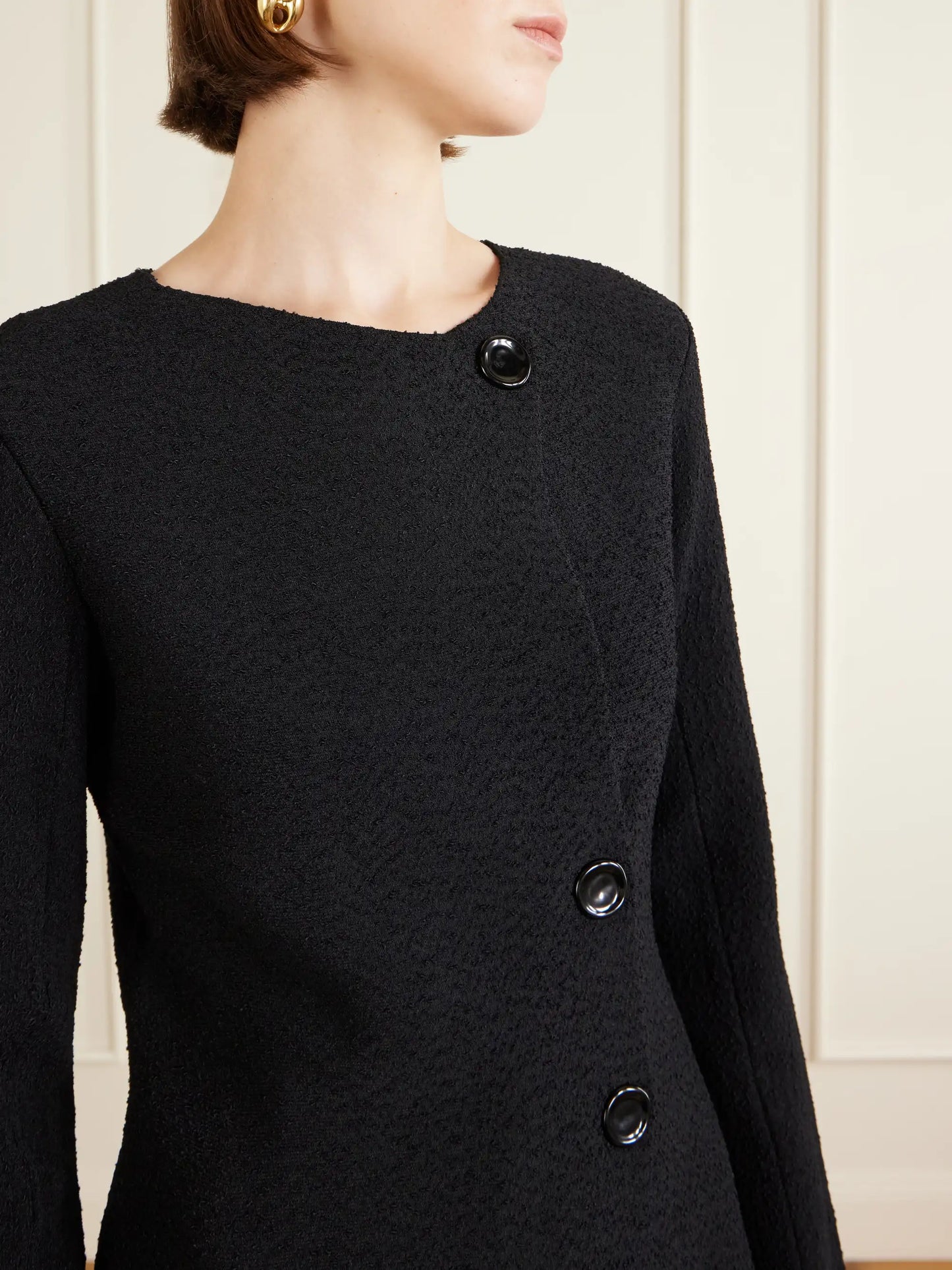 Sukki Draped Bouclé Jacket