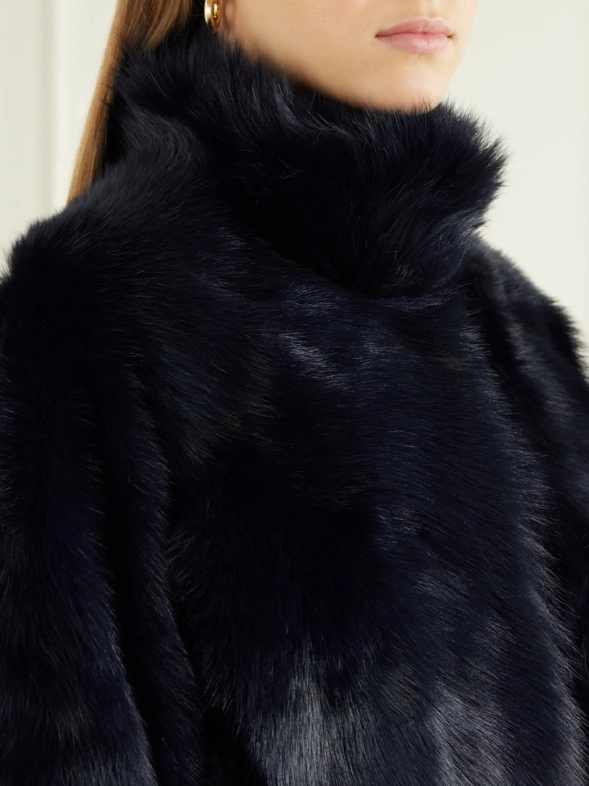 Nour Hammour Cameron Cropped Shearling Jacket
