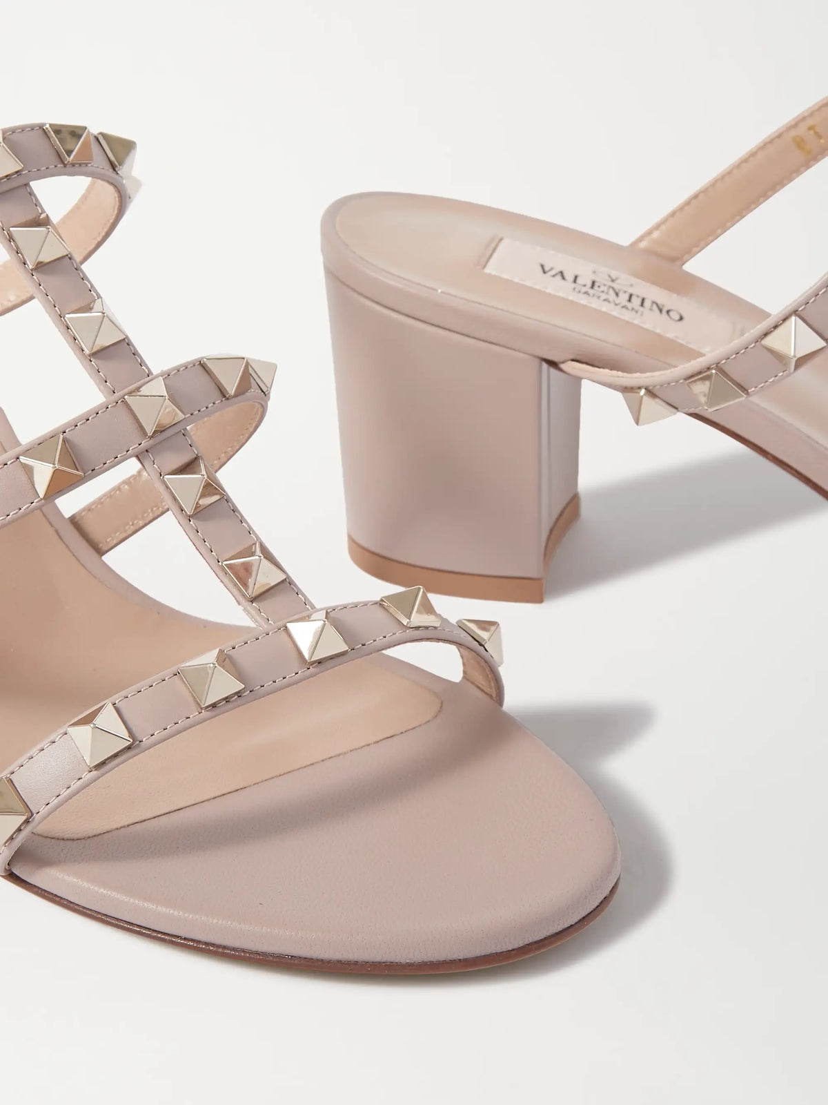 Rockstud 60 Leather Mules