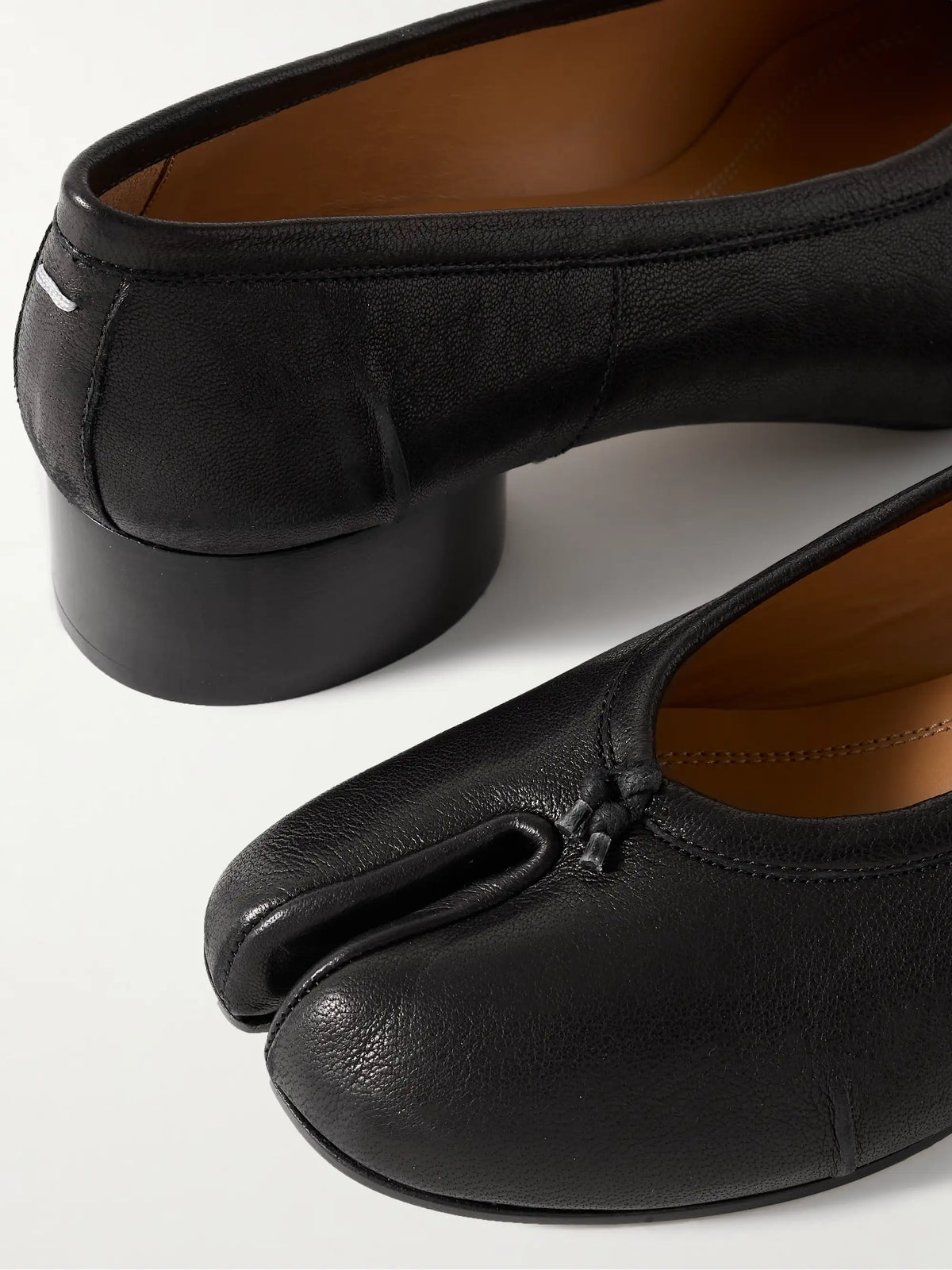 Tabi Ballerina Split-toe Leather Pumps