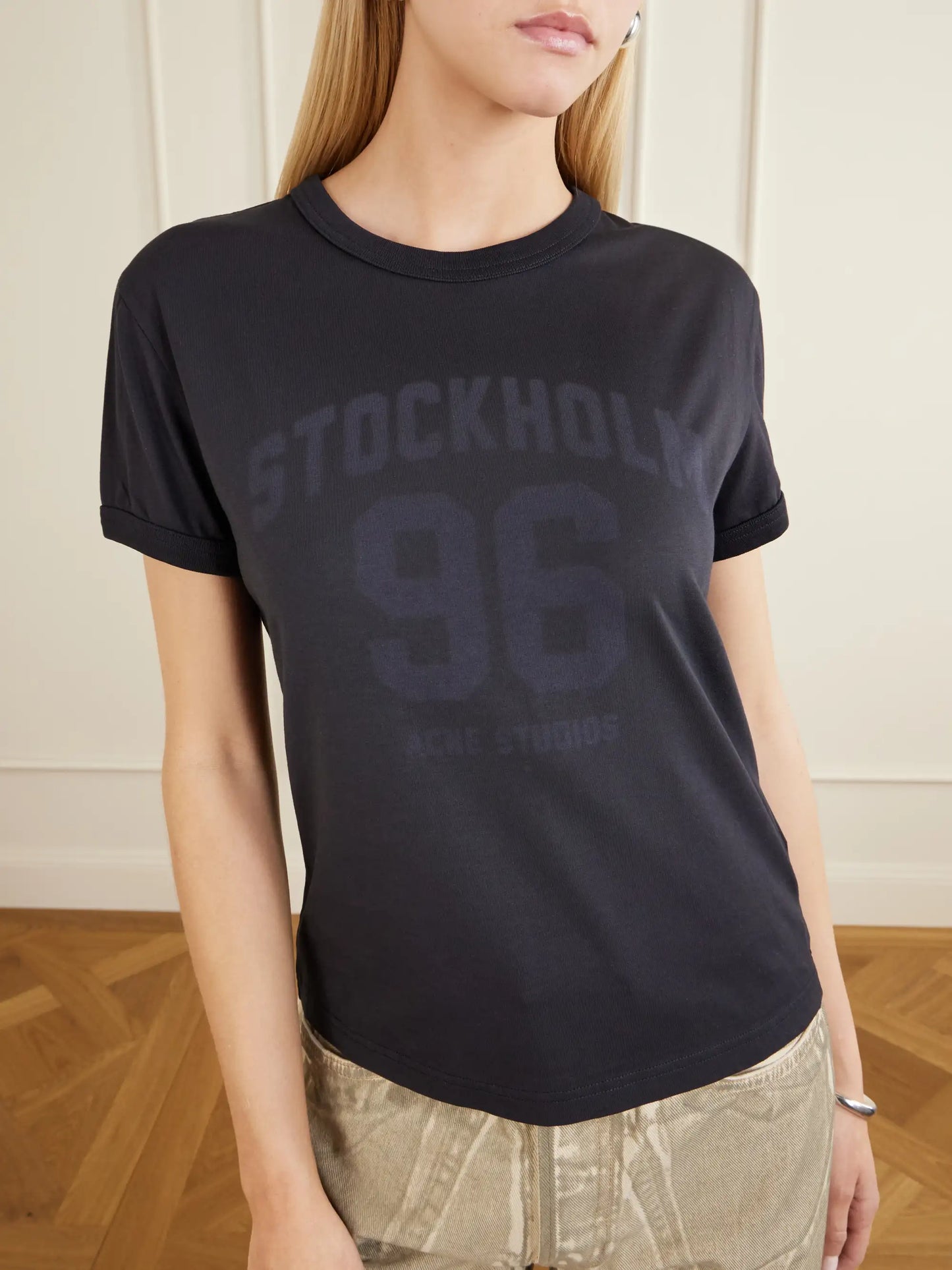 Etza College Printed Cotton-jersey T-shirt
