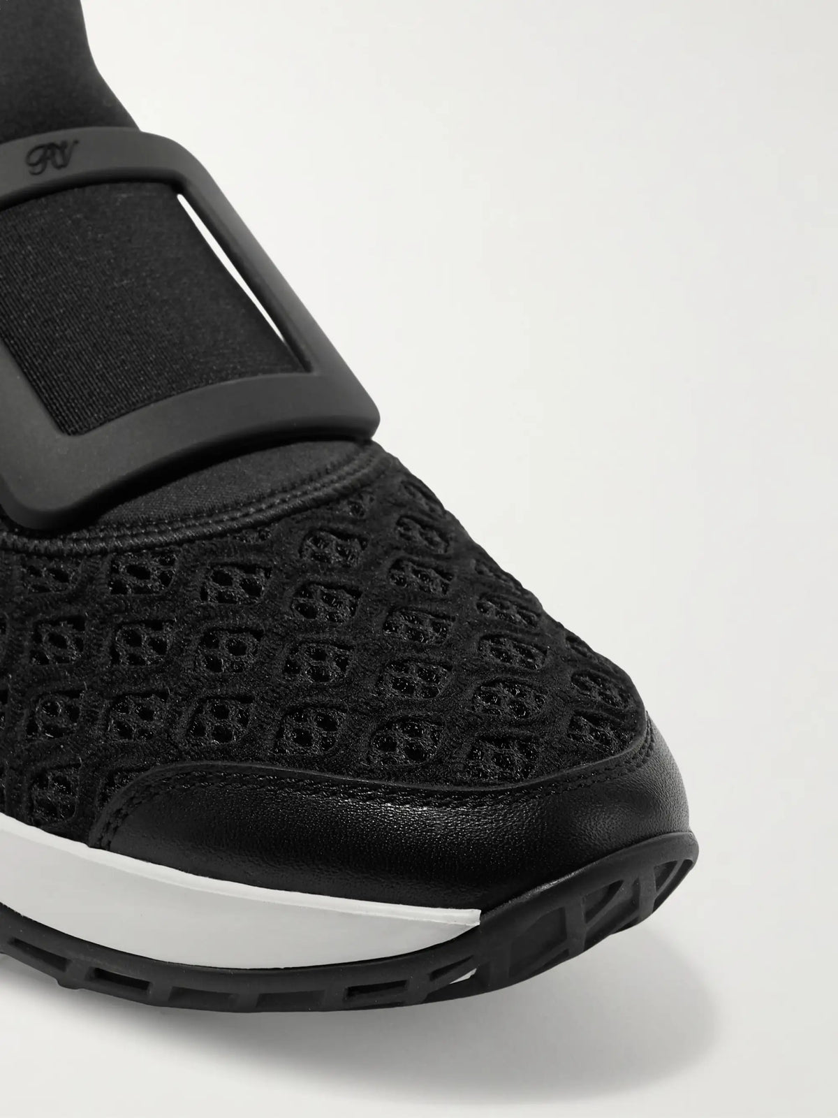 Viv Run Mesh And Leather Sneakers