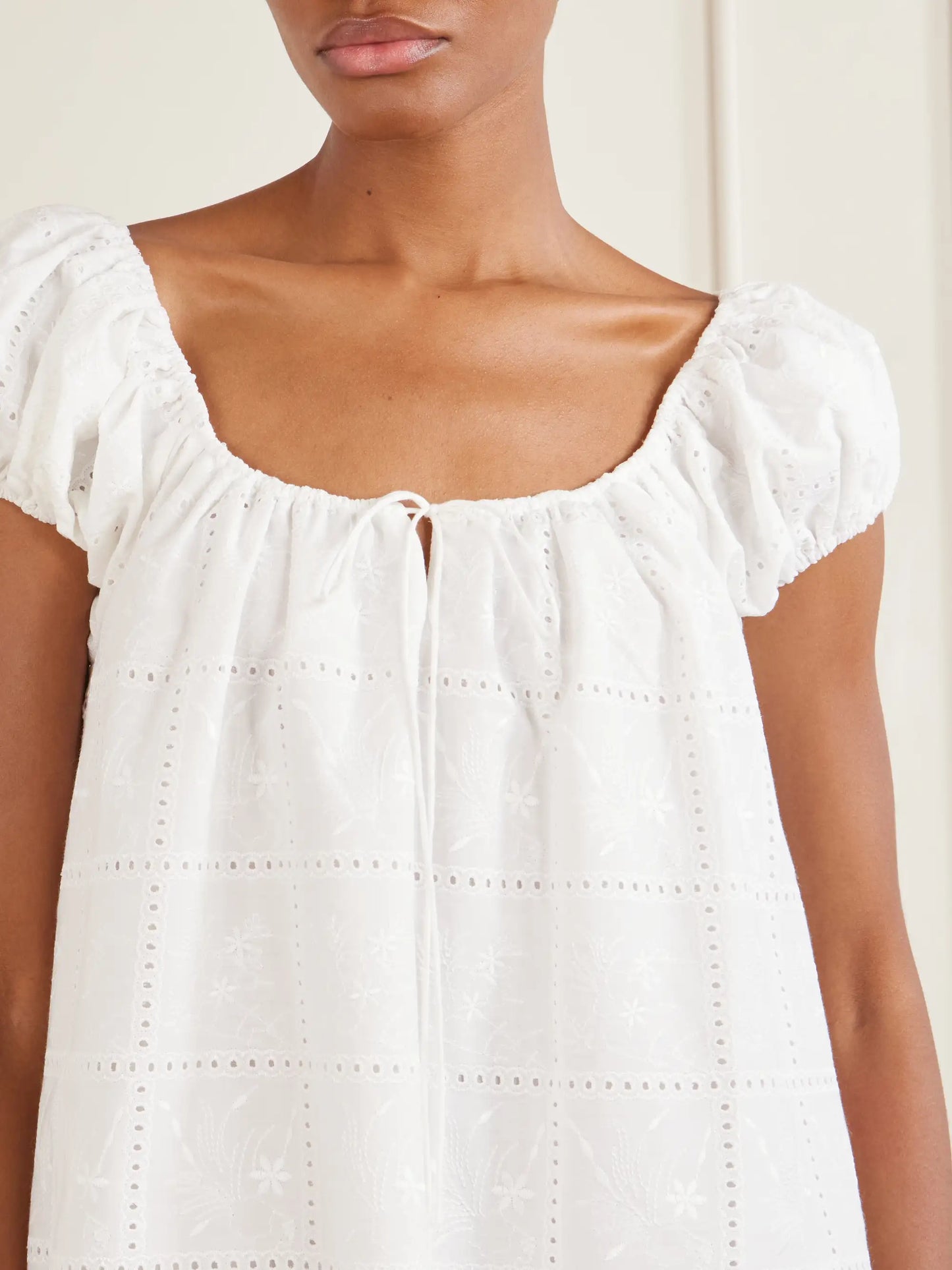Serafina Broderie Anglaise Mini Dress