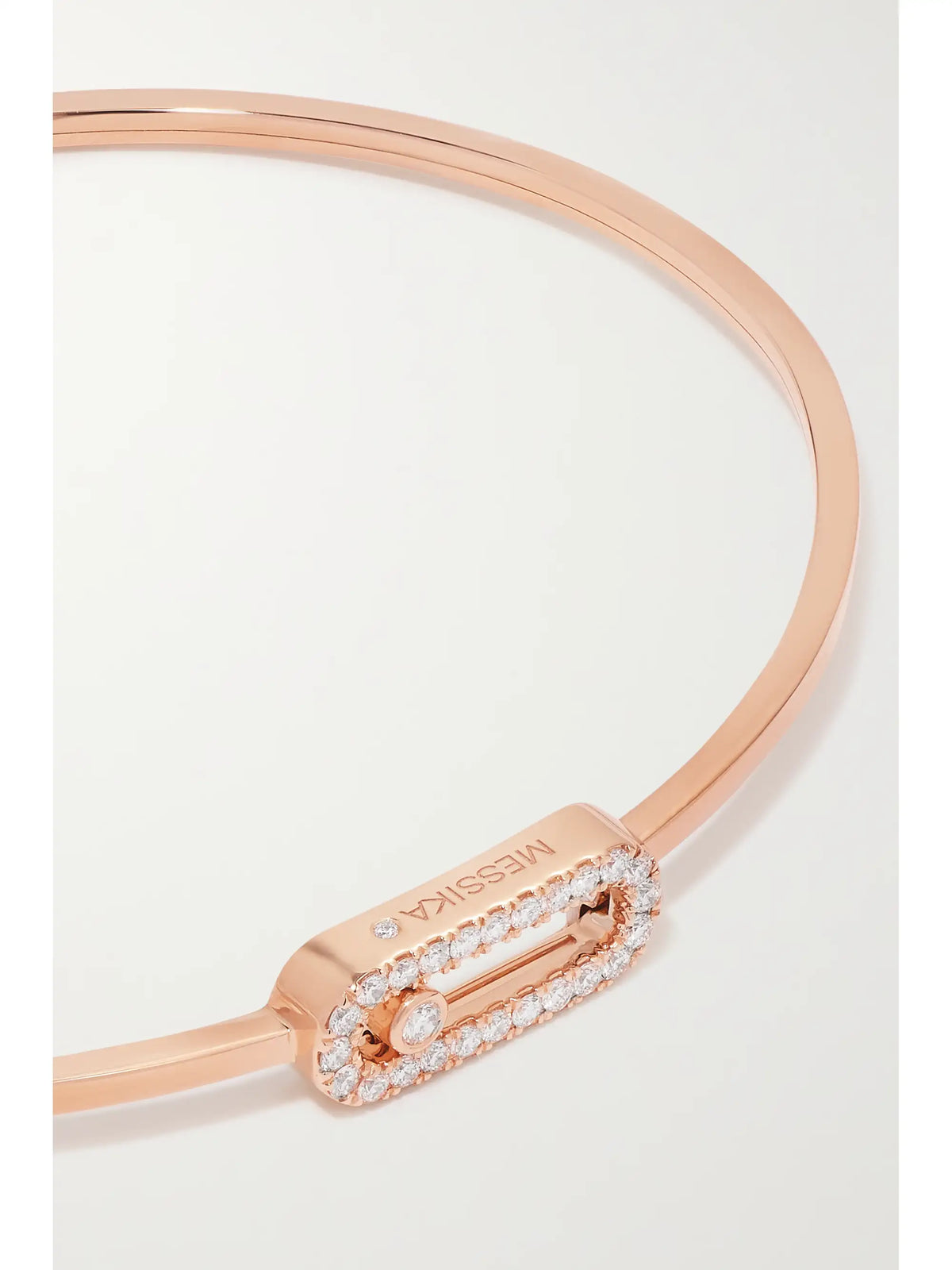 Move Uno 18-karat Rose Gold Diamond Bangle