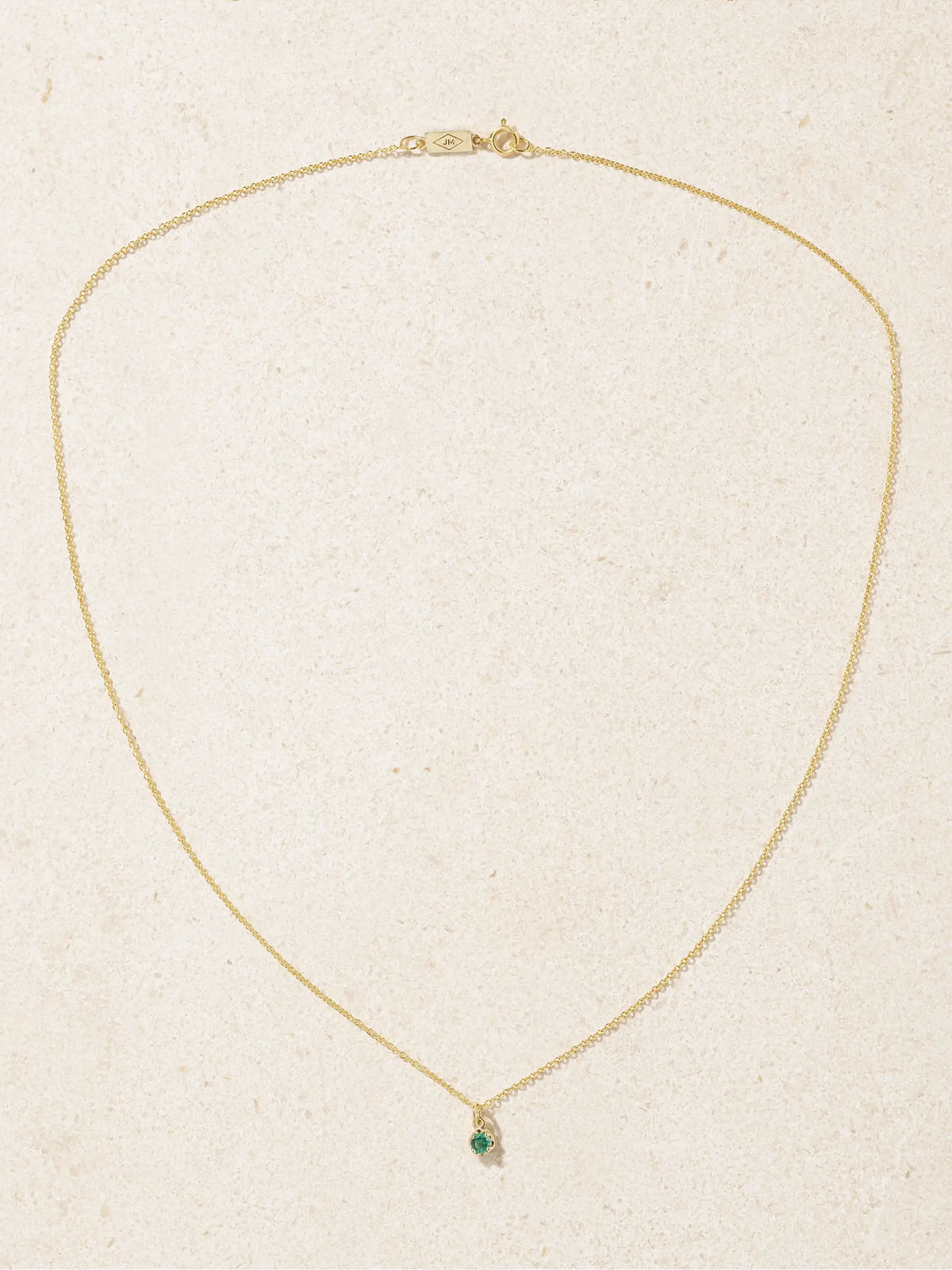 Jennifer Meyer 18-karat Gold Emerald Necklace