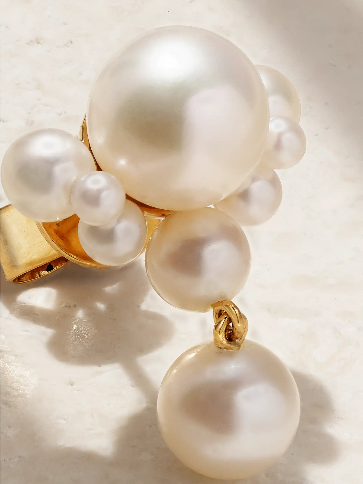 Grande Chambre De Perle 14-karat Gold Pearl Single Earring