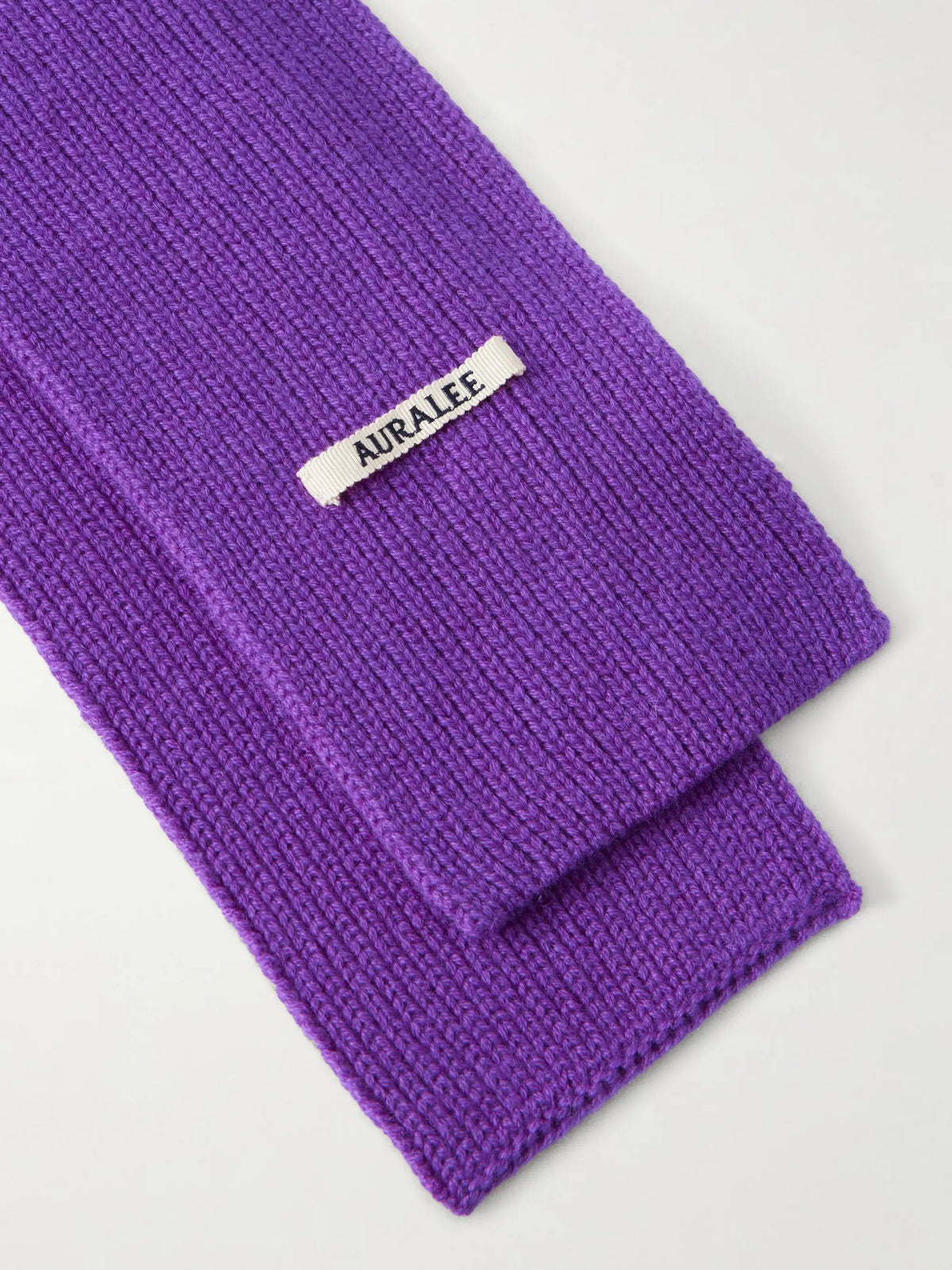 Auralee Ribbed Cashmere Scarf