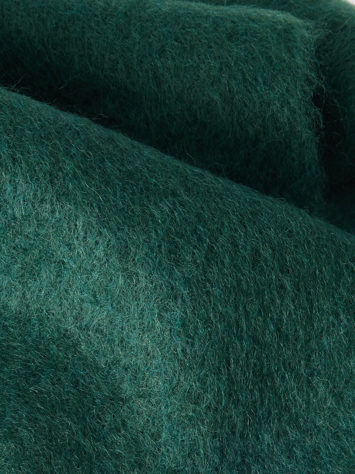The Row Creana Fringed Mohair And Wool-blend Scarf