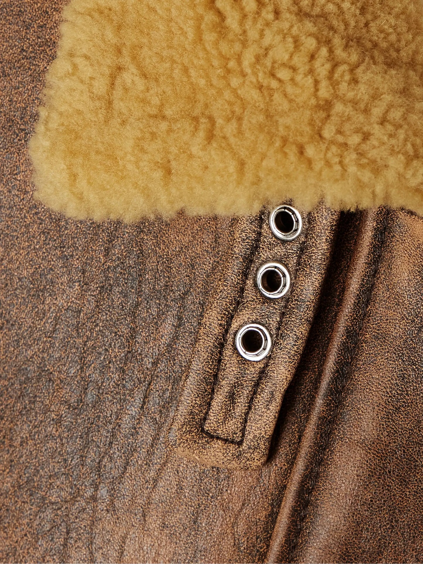 Sandor Shearling-trimmed Leather Jacket