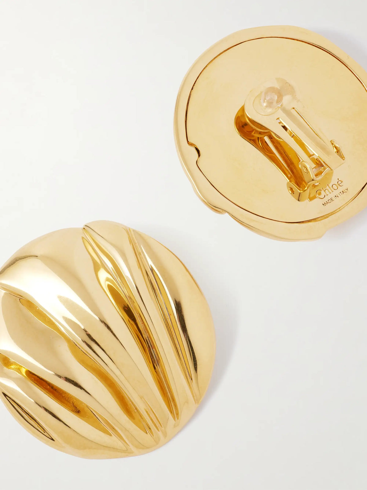 Gold-tone Clip Earrings