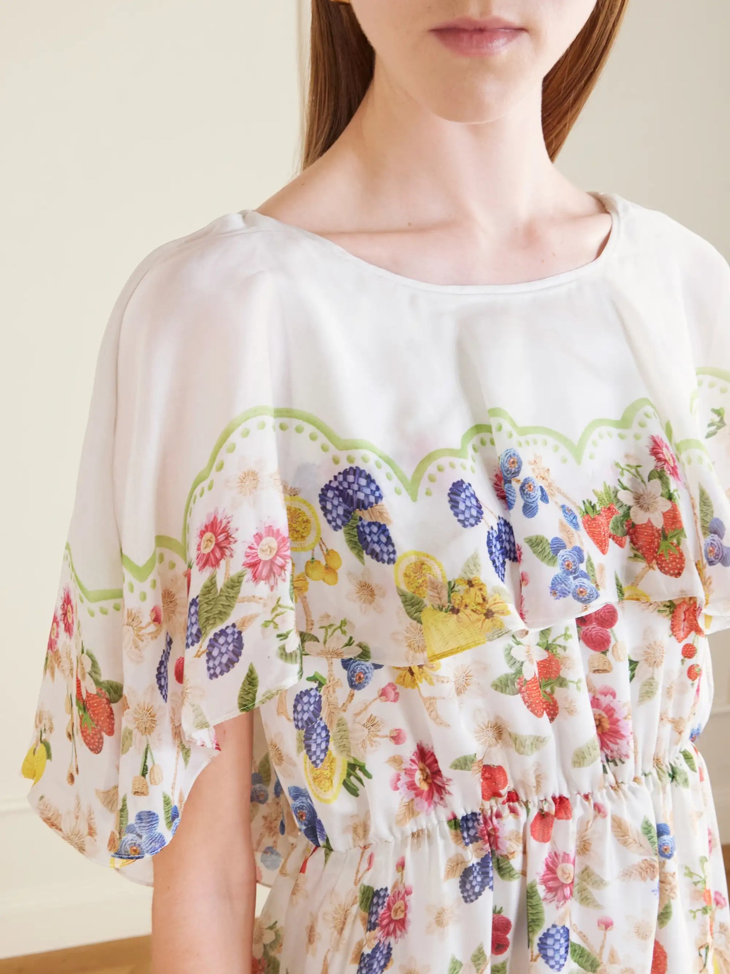 Floral-print Chiffon Maxi Dress
