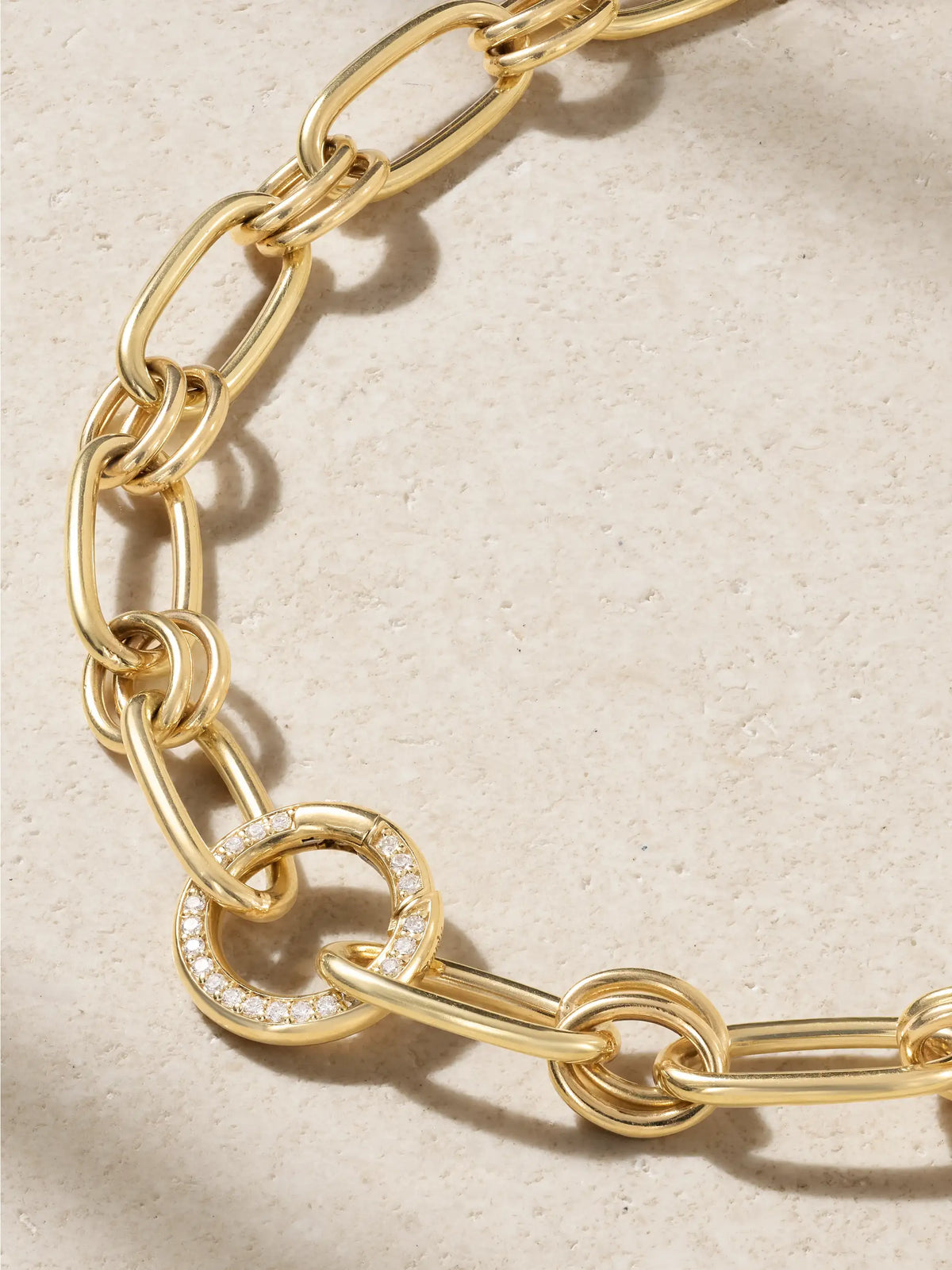 Sardinia 14-karat Gold Diamond Necklace