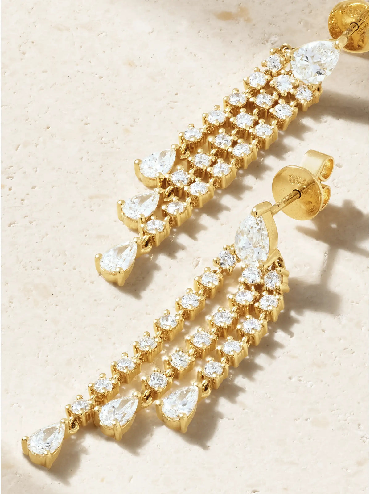 Fringe 18-karat Gold Diamond Earrings