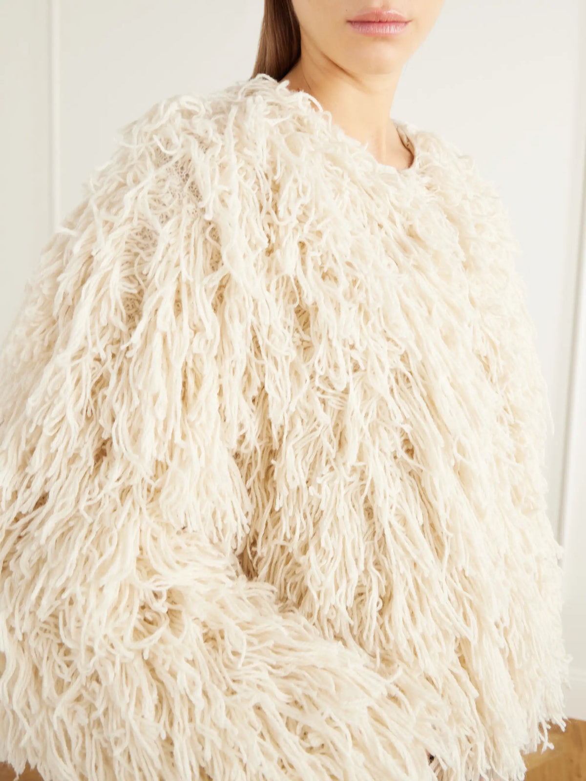 FRAME The Fringe Alpaca Wool-blend Jacket