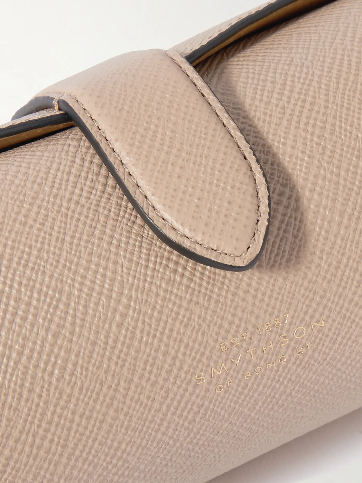 Panama Textured-leather Watch And Jewelry Roll