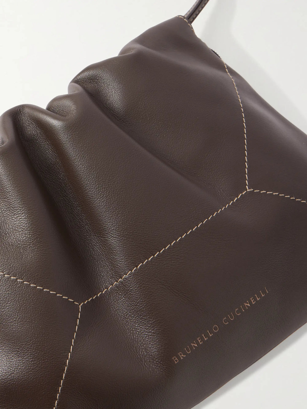 Embellished Leather Shoulder Bag