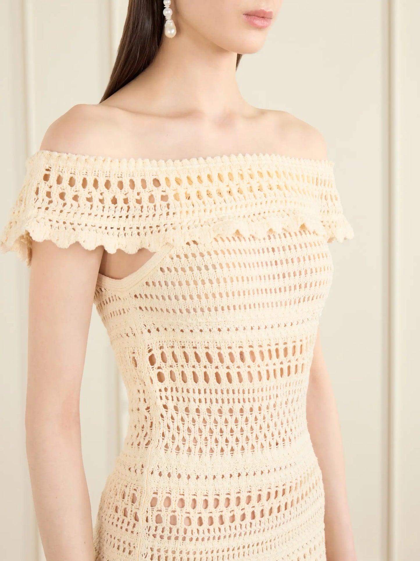 Zoa Crocheted Cotton-blend Mini Dress