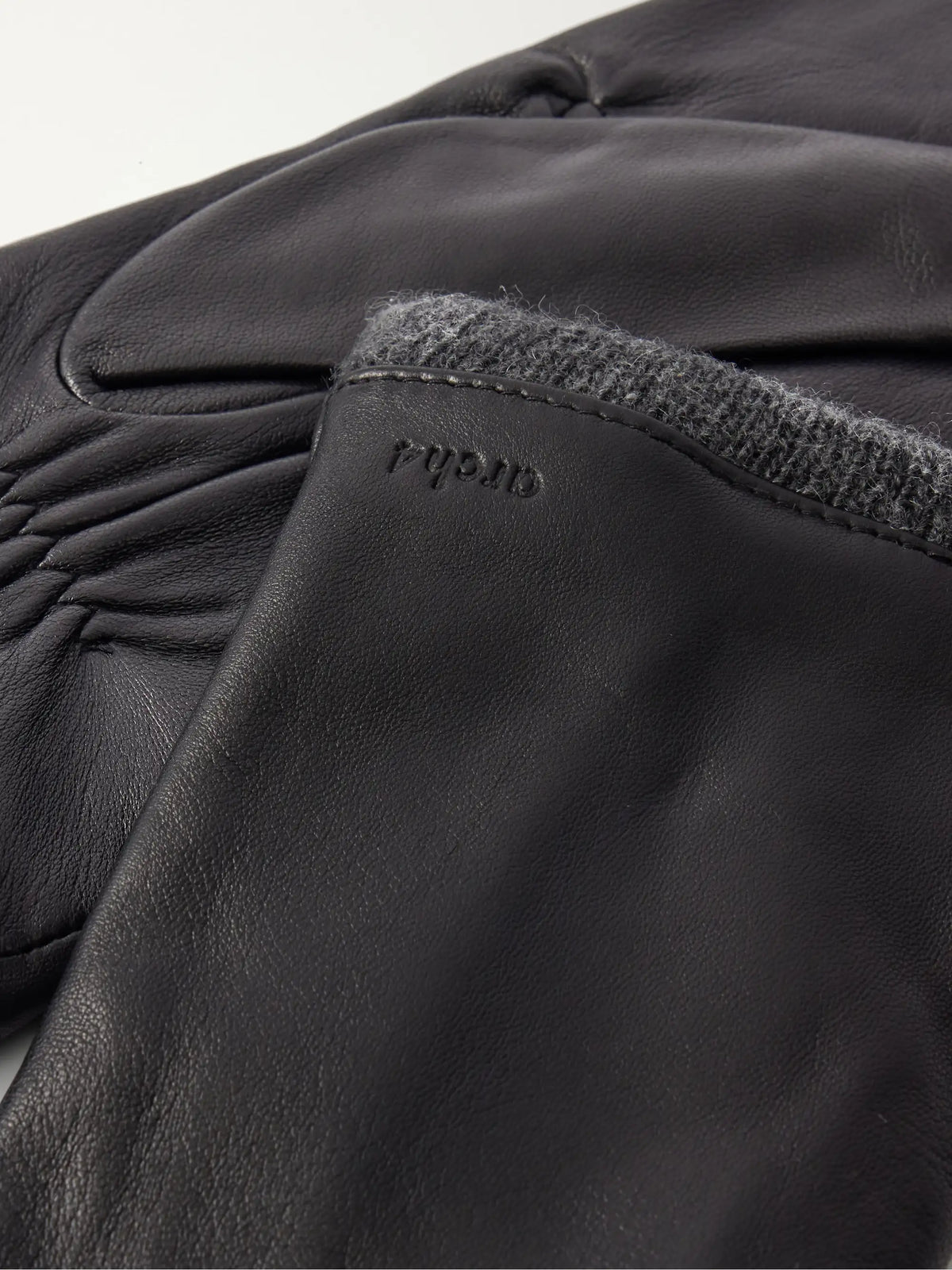 Arch4 Basil Leather And Cashmere Gloves