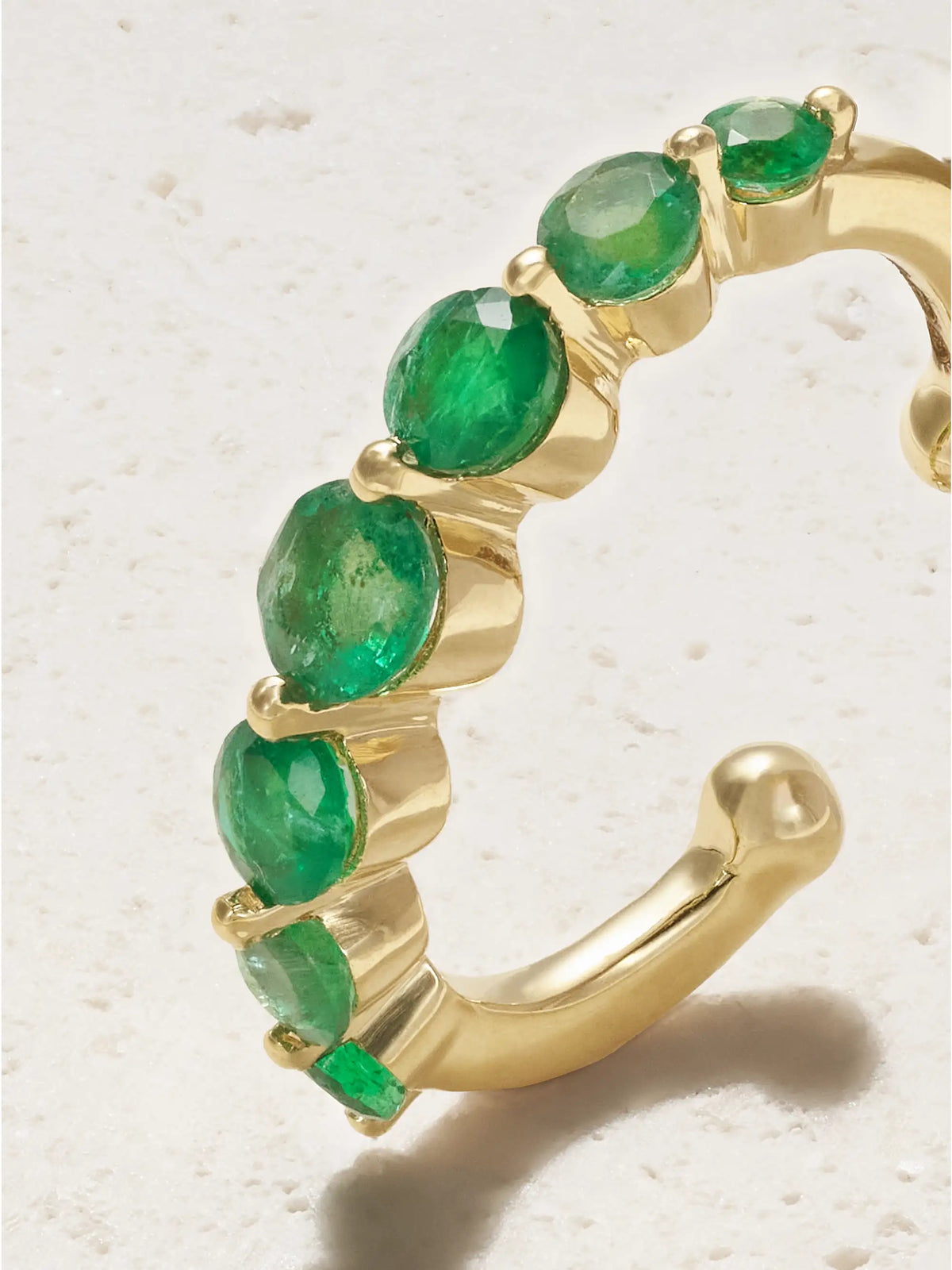 18-karat Gold Emerald Ear Cuff