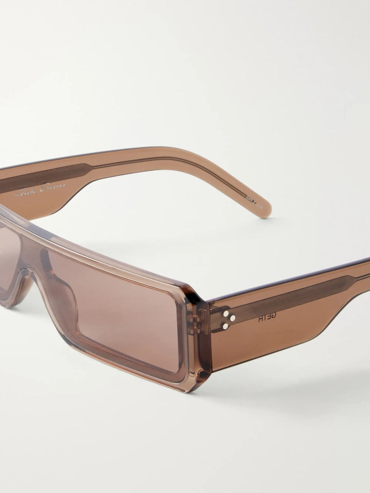 Rick Owens Rectangular Frame Acetate Sunglasses