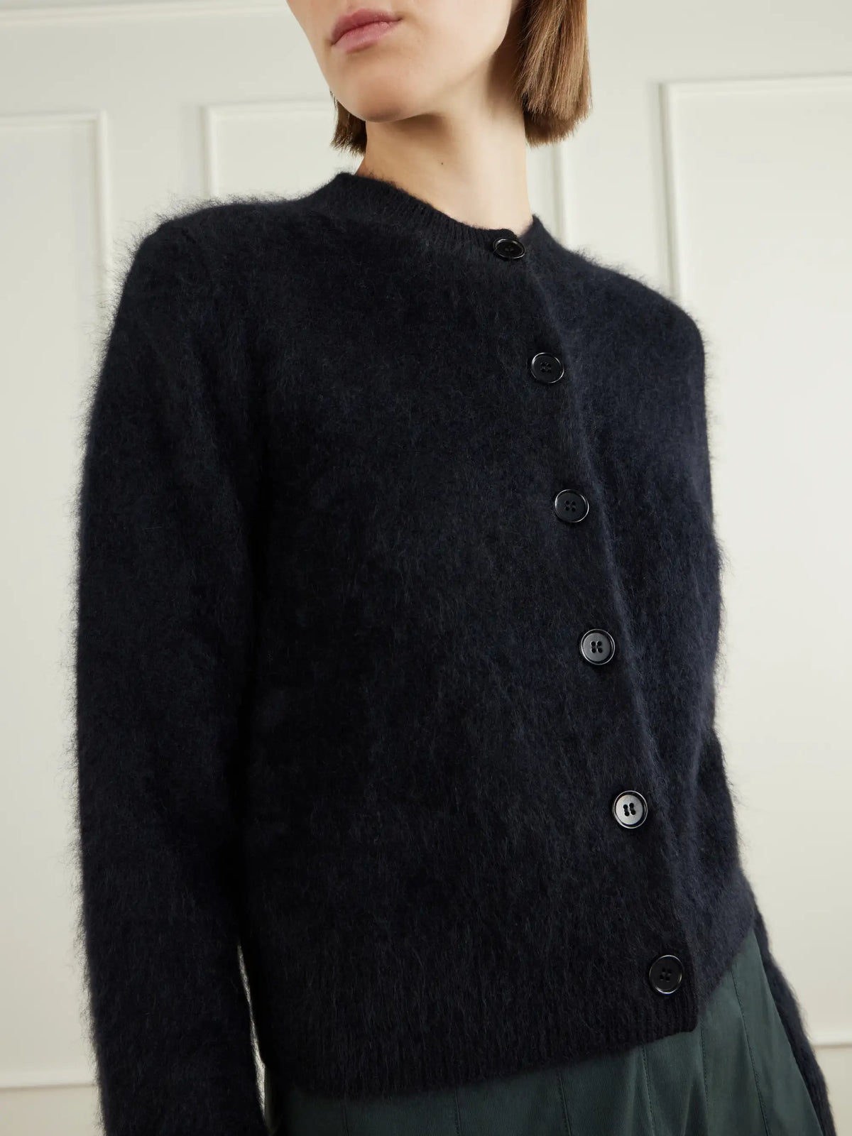LISA YANG Azalea Brushed-cashmere Cardigan