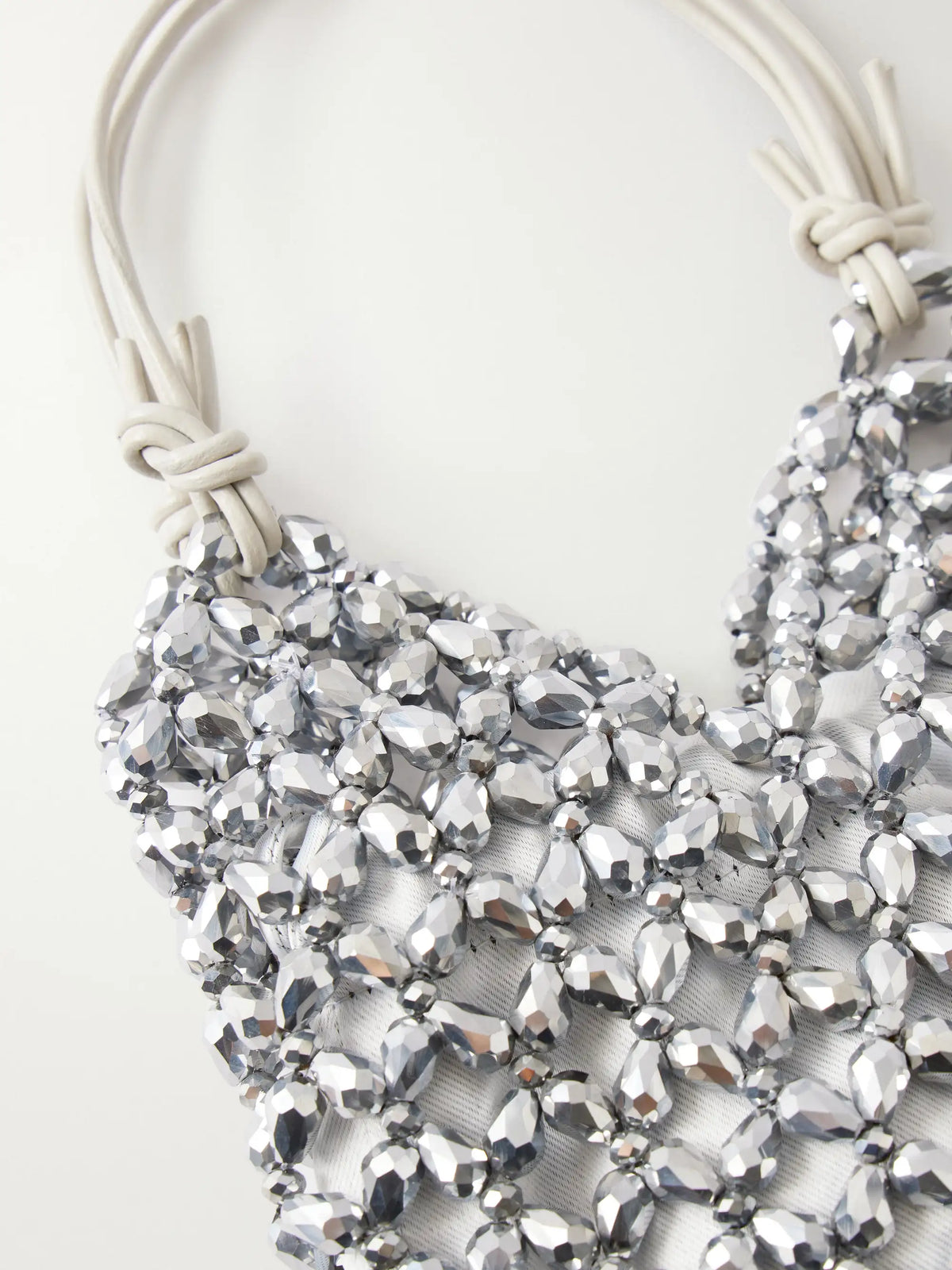 Kelly Leather-trimmed Embellished Satin Shoulder Bag