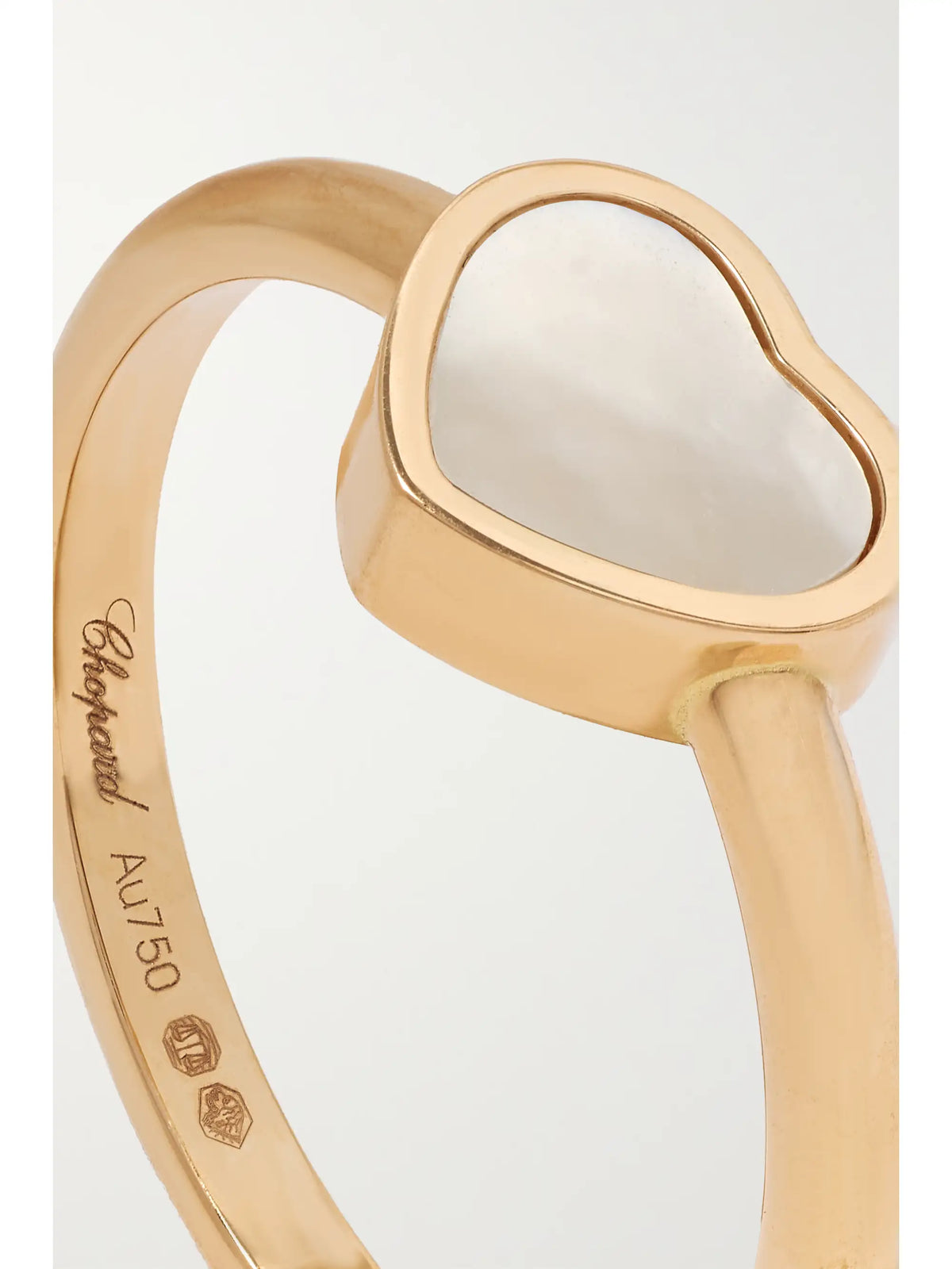 My Happy Hearts 18-karat Rose Gold Mother-of-pearl Ring