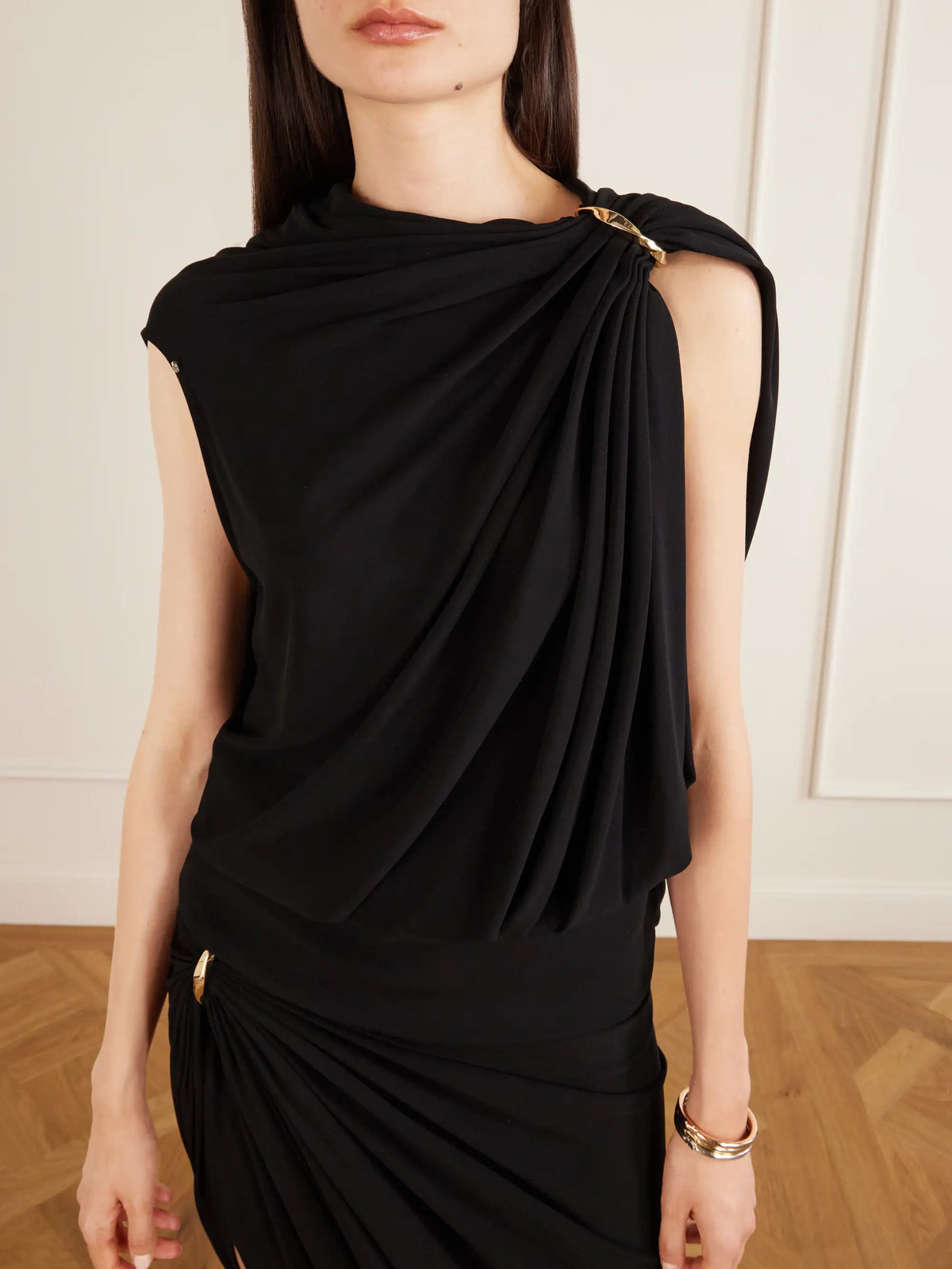 Lacuna Embellished Jersey Blouse