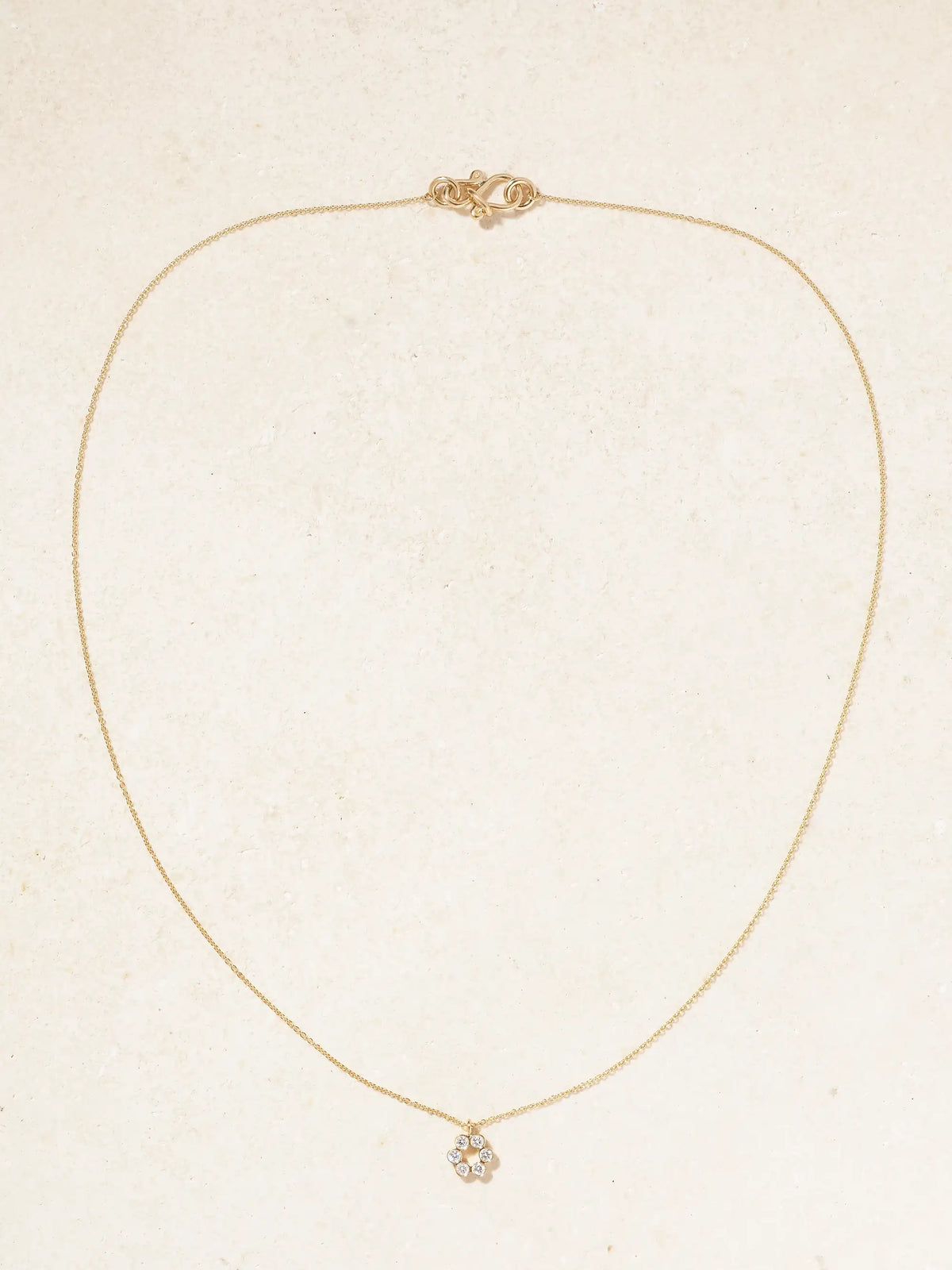 Luna 18-karat Recycled Gold Diamond Necklace