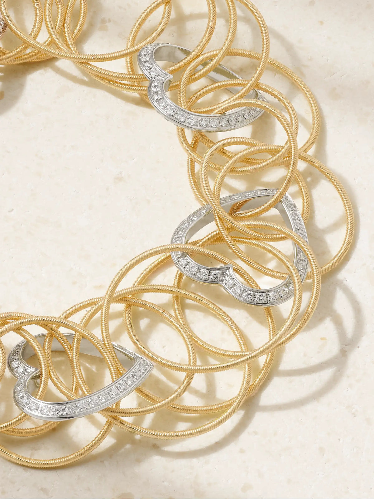 Hawaii 18-karat Yellow And White Gold Diamond Bracelet