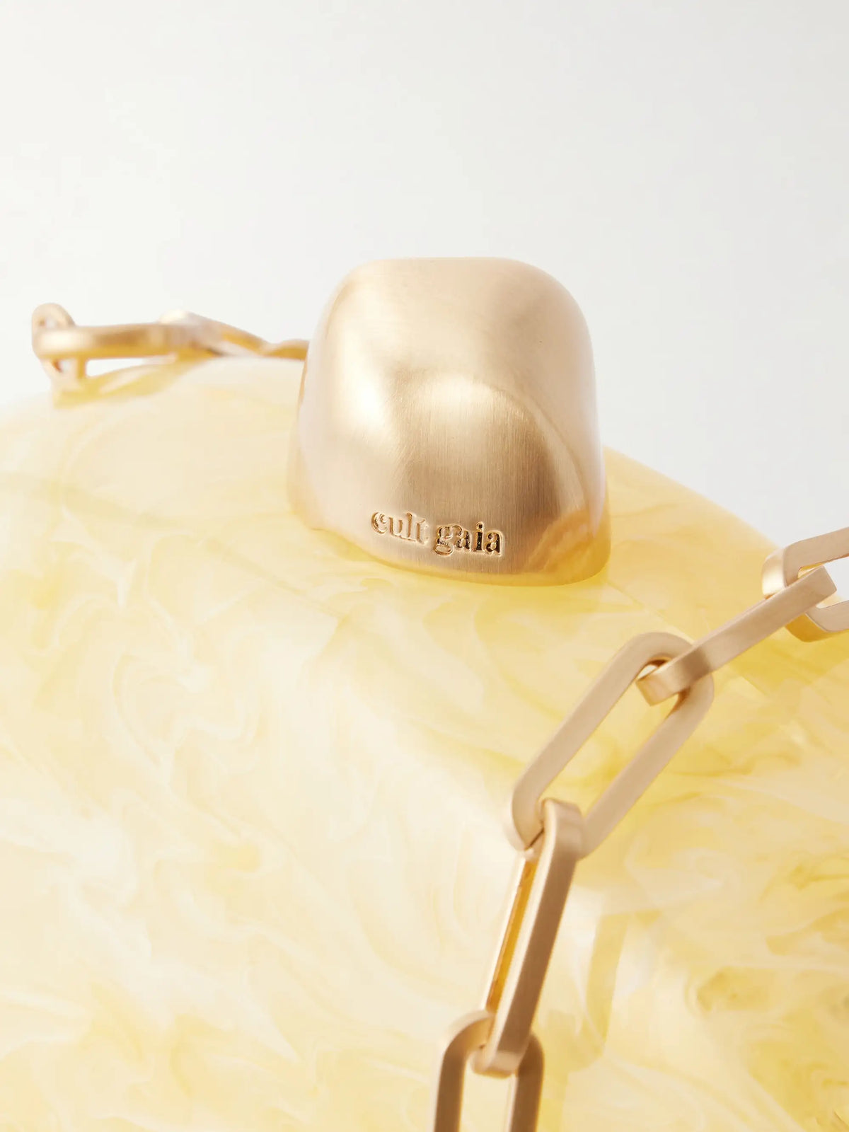Cult Gaia Eviana Marble-effect Clutch