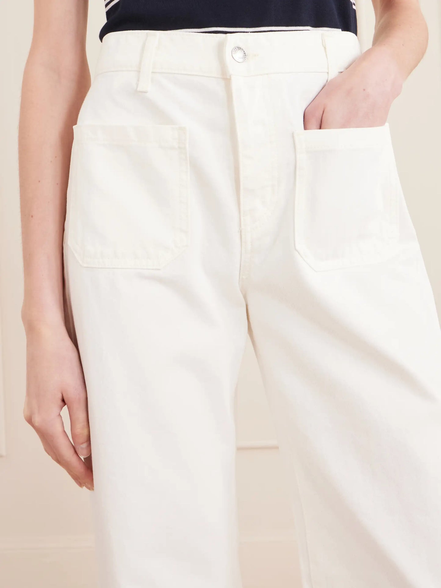 Florence High-rise Distressed Flared Jeans