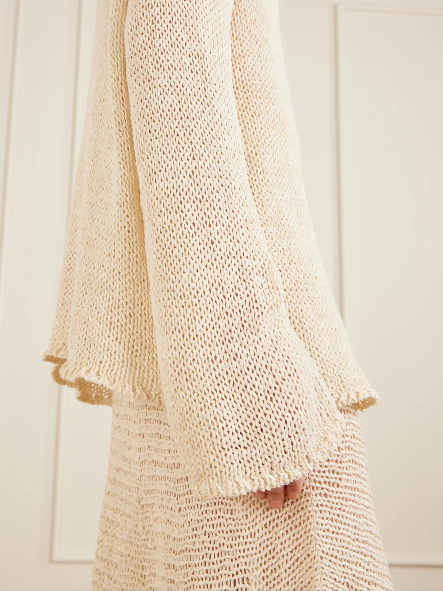 Davet Open-knit Silk And Cotton-blend Sweater