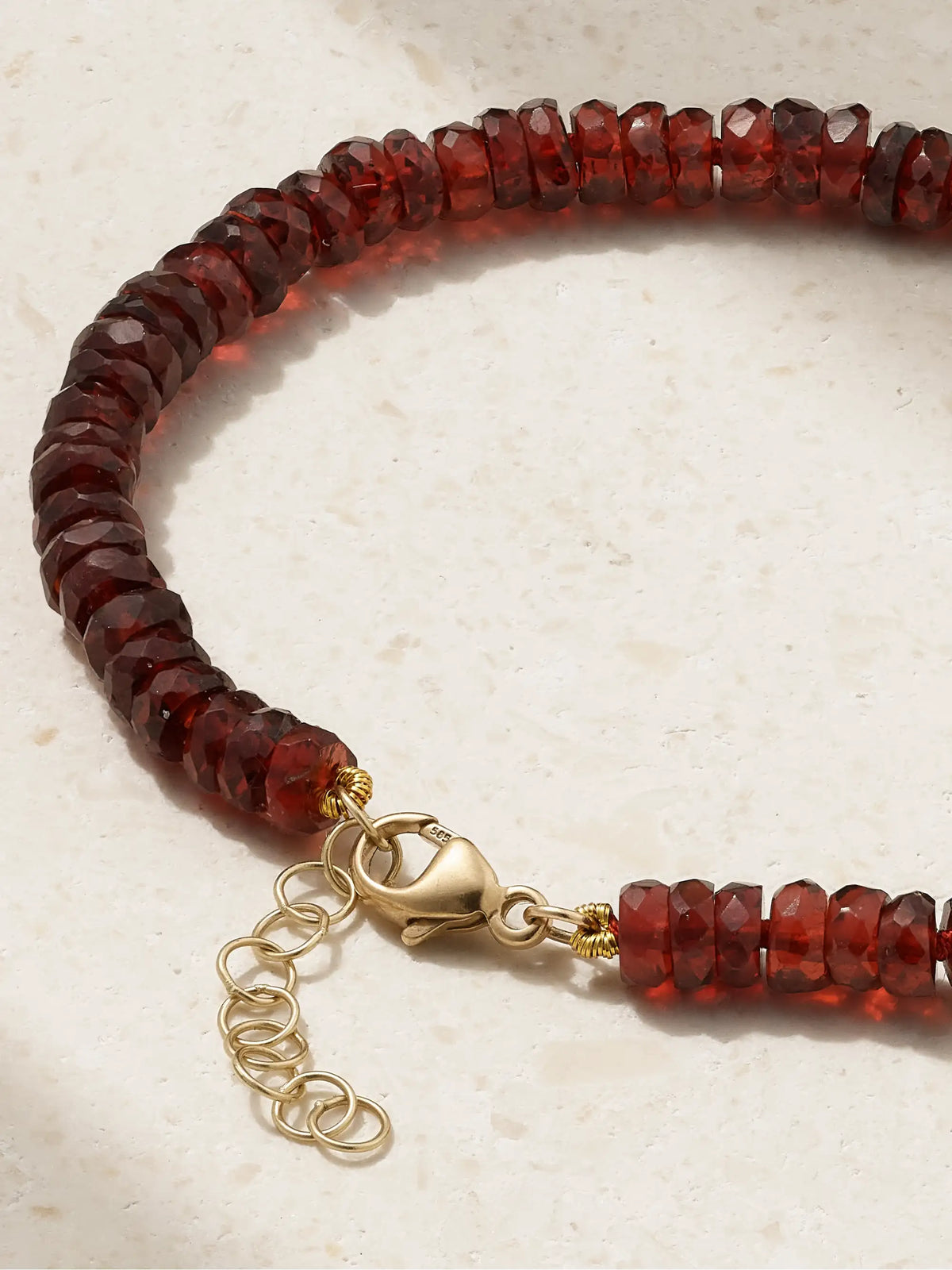 Gold Garnet Bracelet