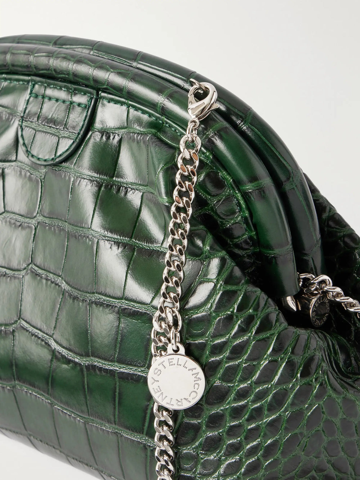 Stella McCartney Falabella Croc-effect Vegetarian Material Clutch