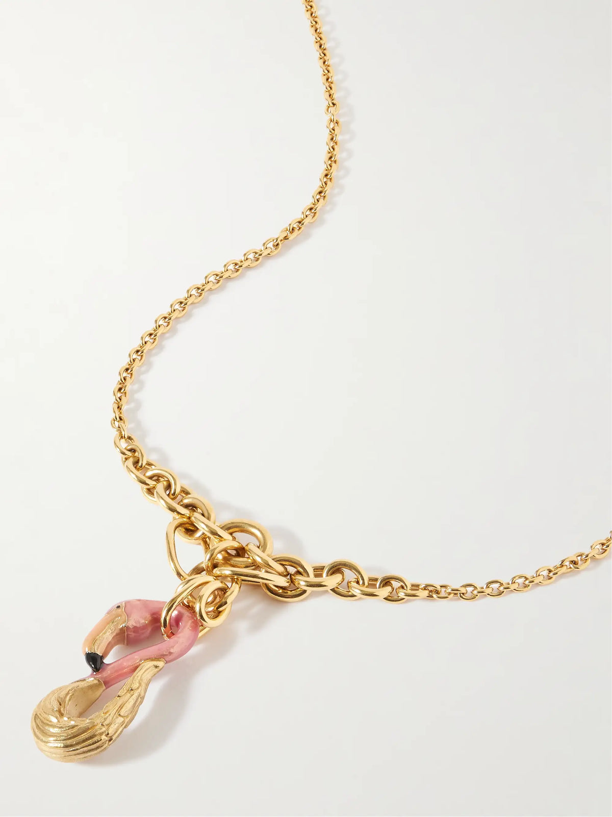 Gold-tone And Enamel Necklace