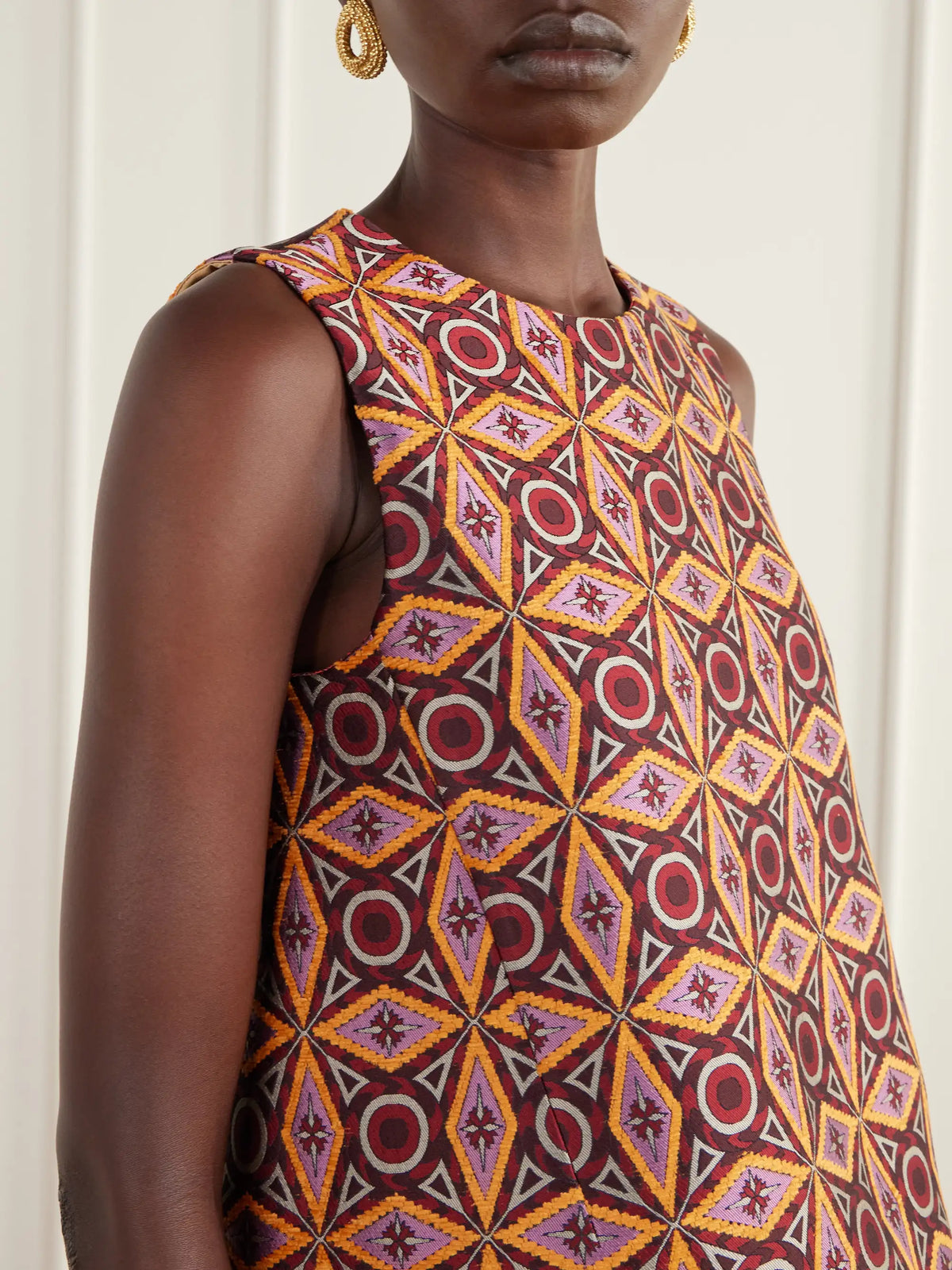 DoubleJ La Scala Jacquard-twill Top