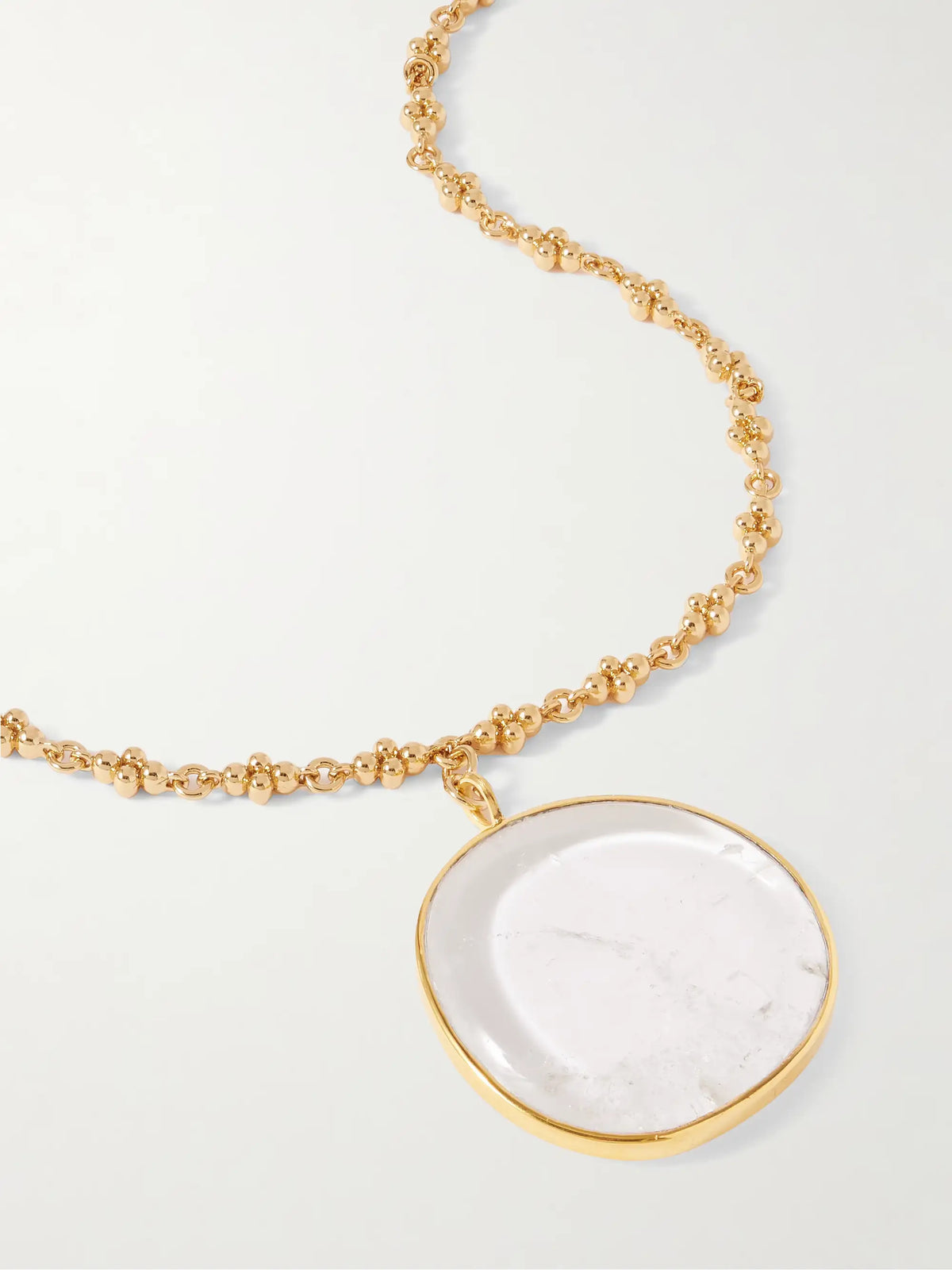 Gold-plated Quartz Necklace