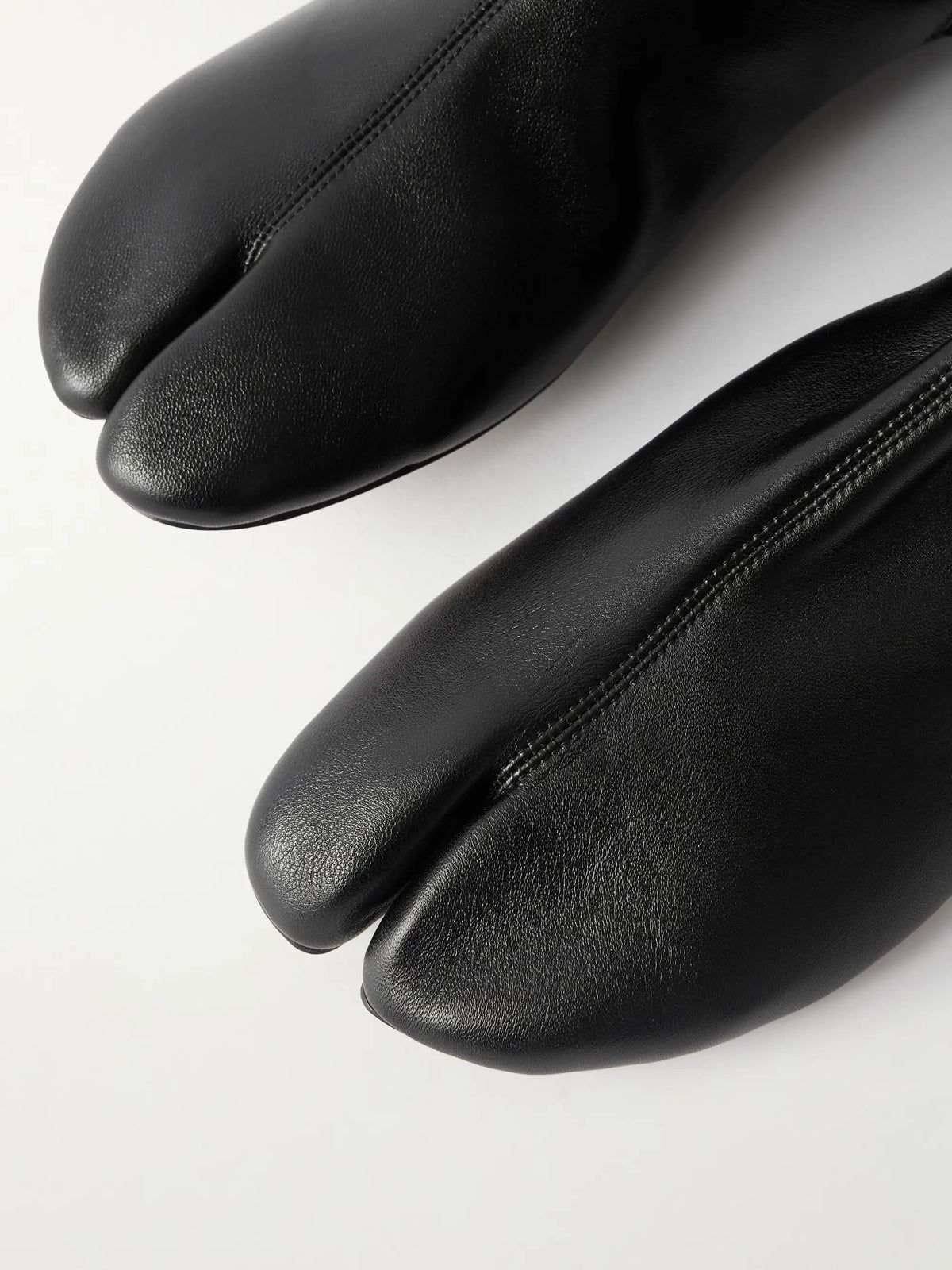 Tabi Split-toe Leather Knee Boots