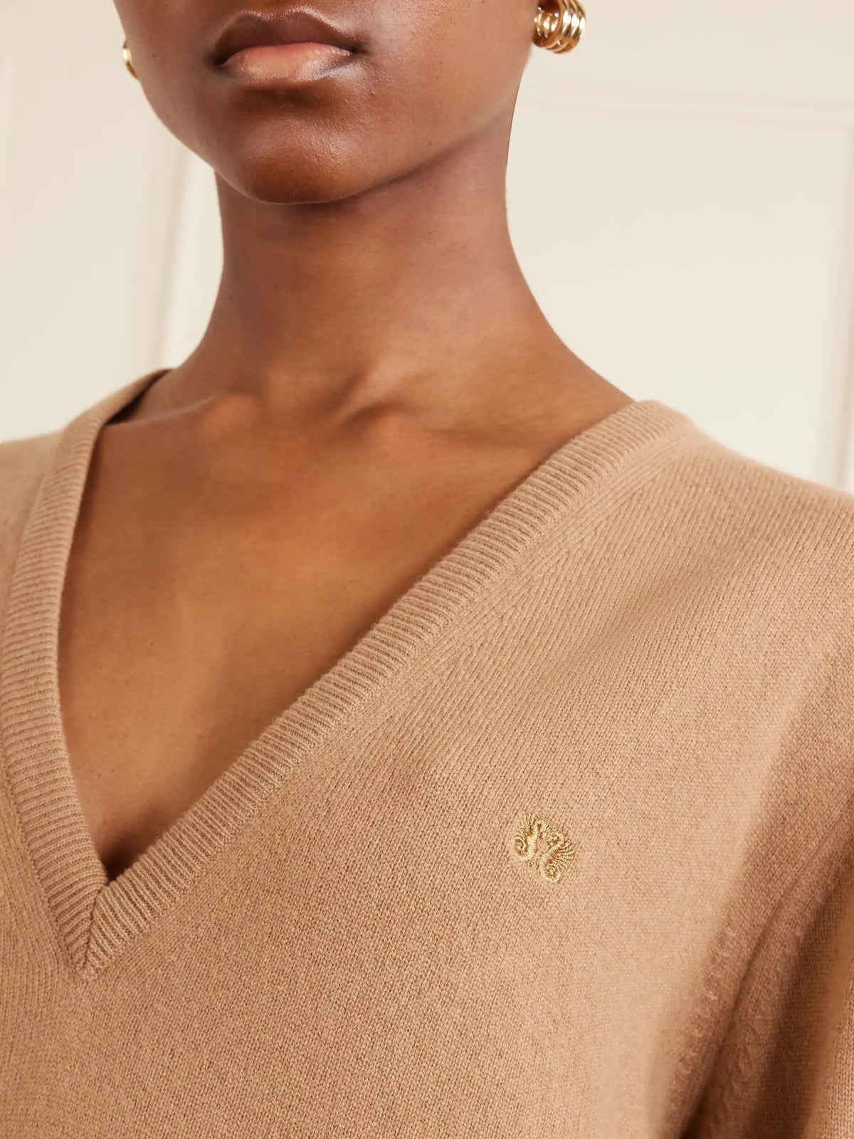 Highland Embroidered Wool And Cashmere-blend Sweater