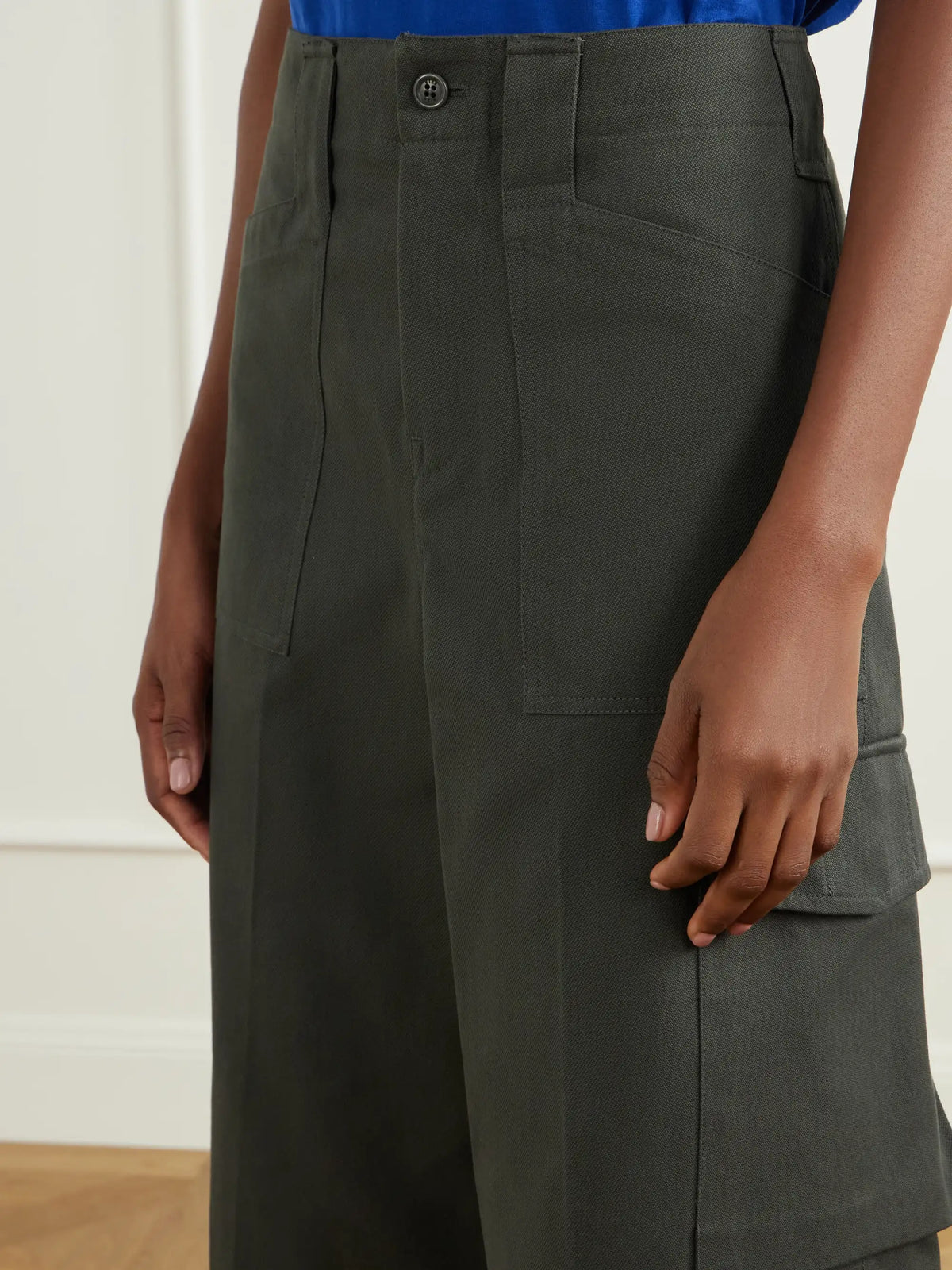 RIER Garment-dyed Cotton-twill Shorts