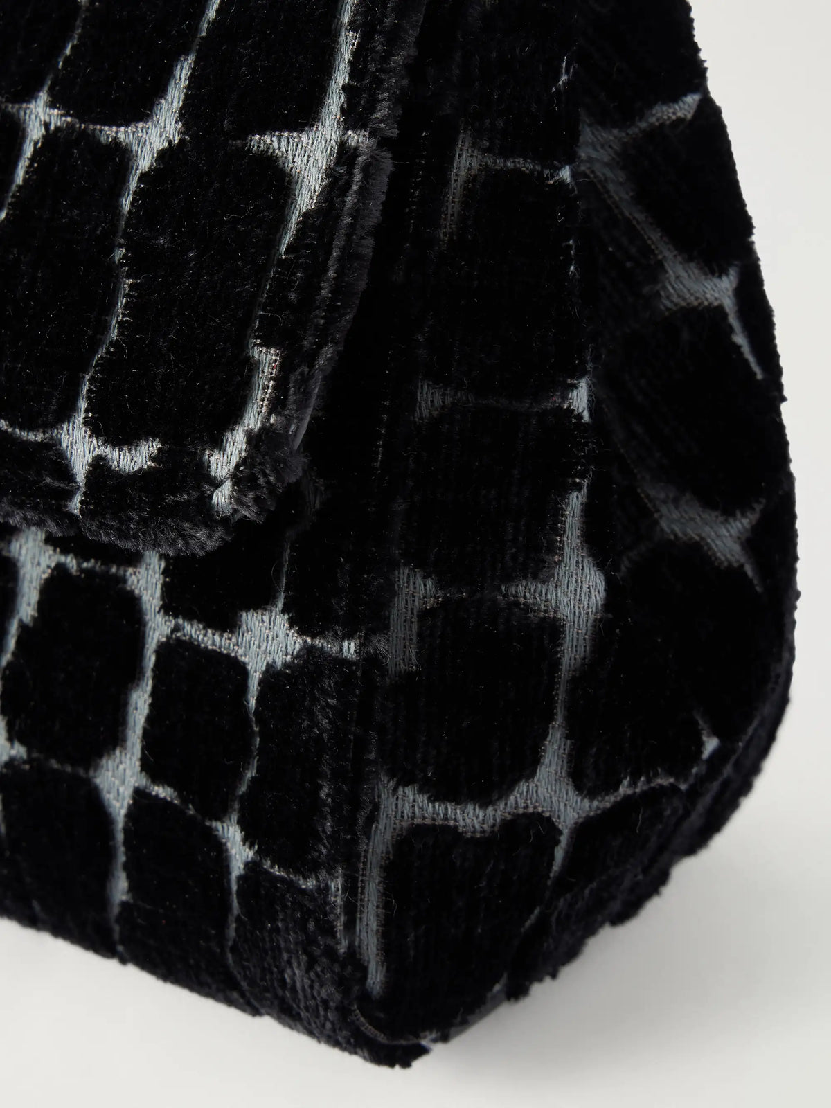 Dolce & Gabbana Leather-trimmed Velvet Top-handle Bag