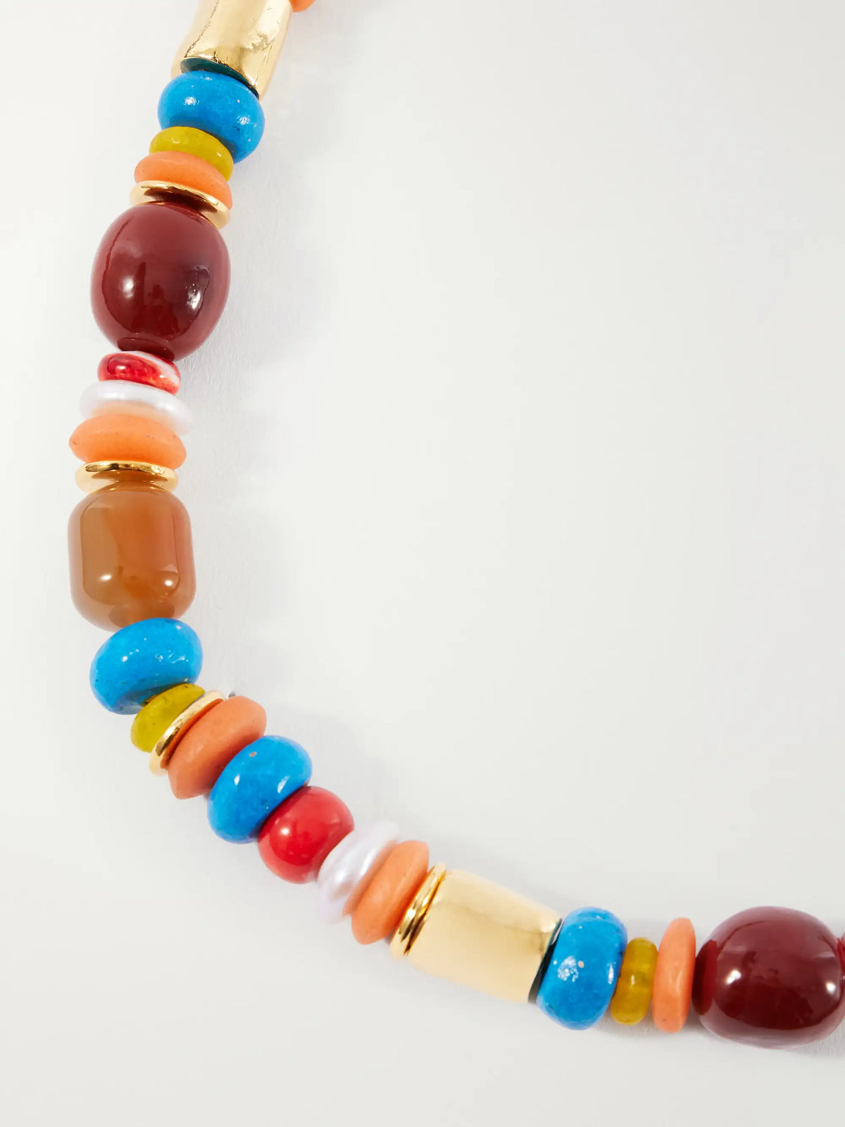 Souvenir Gold-plated Multi-stone Beaded Necklace