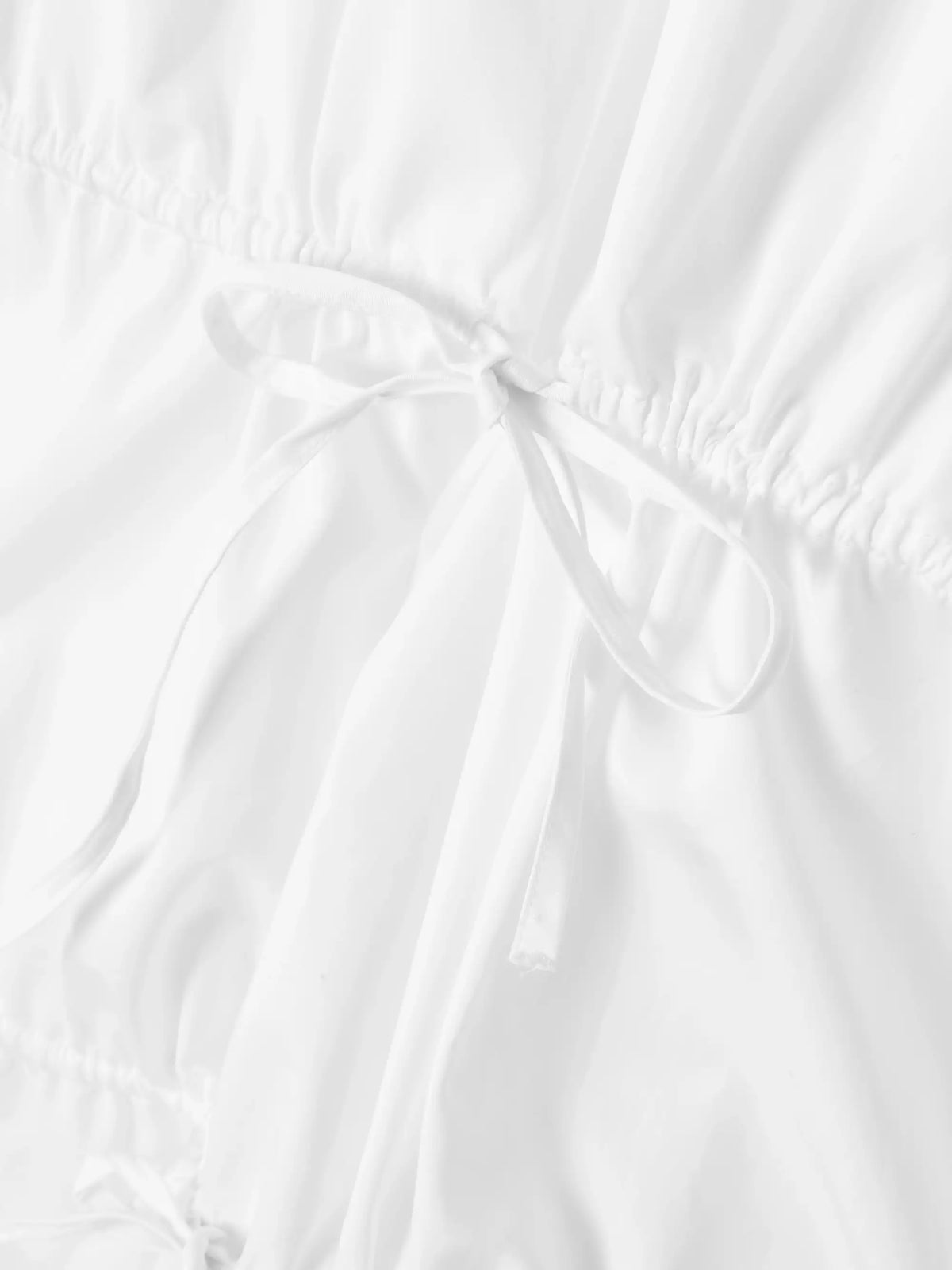 Gathered Cotton-poplin Mini Dress