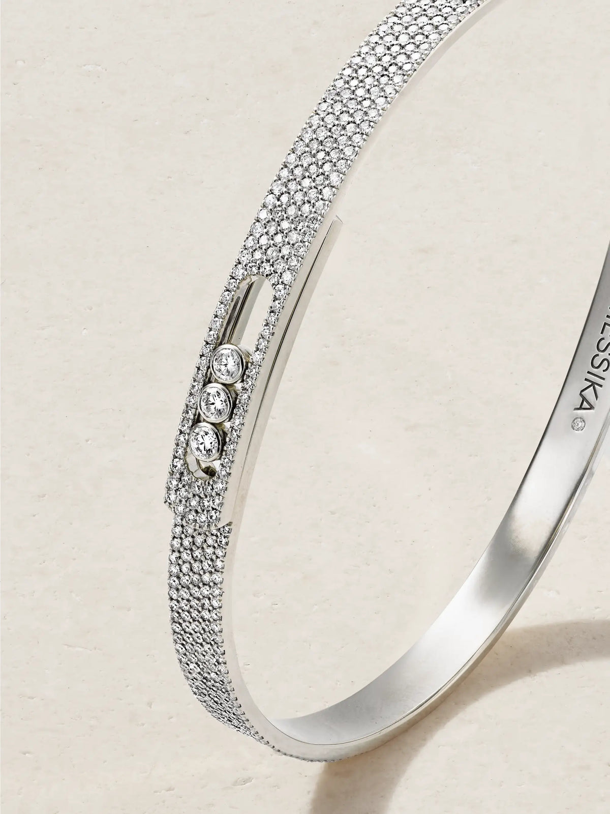 Move Noa 18-karat White Gold Diamond Bangle