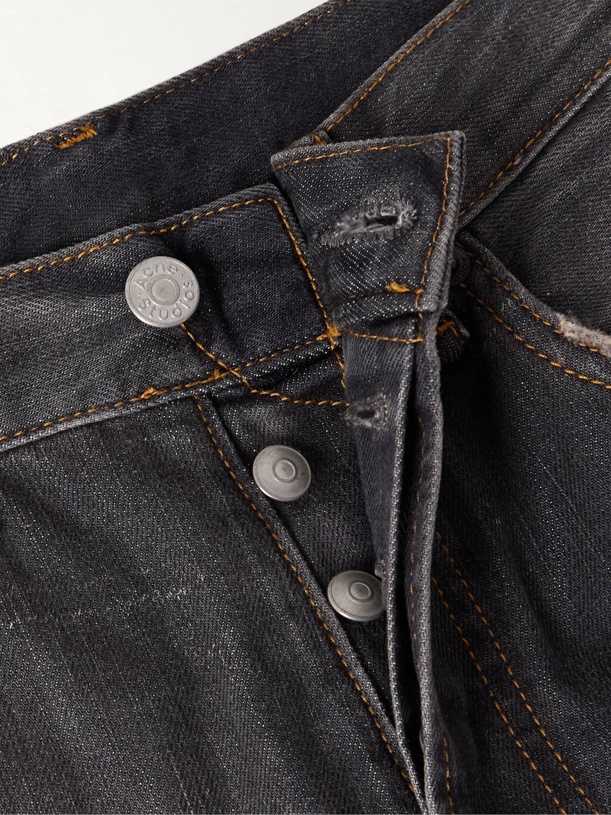 Acne Studios 2021 Distressed Low-rise Wide-leg Organic Jeans