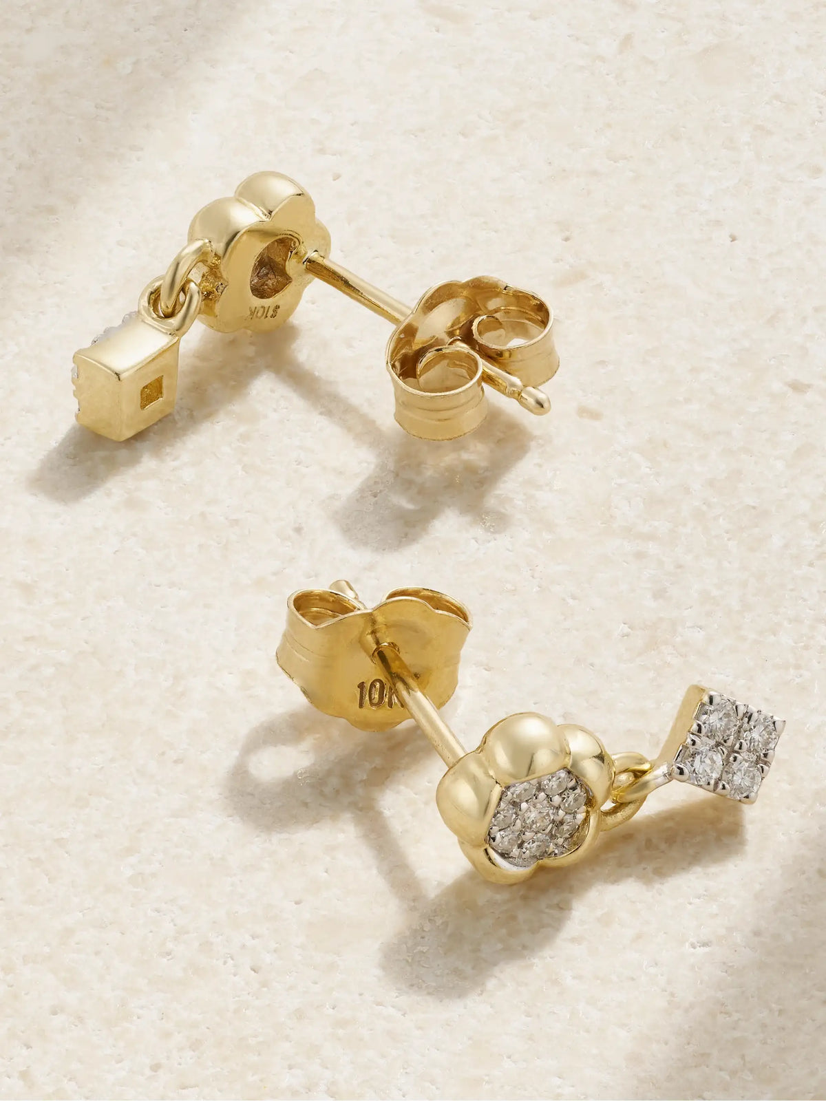 Richie 10-karat Gold Diamond Earrings