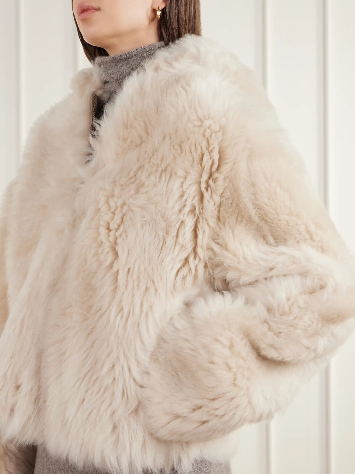 ARMA Bianca Hooded Shearling Jacket