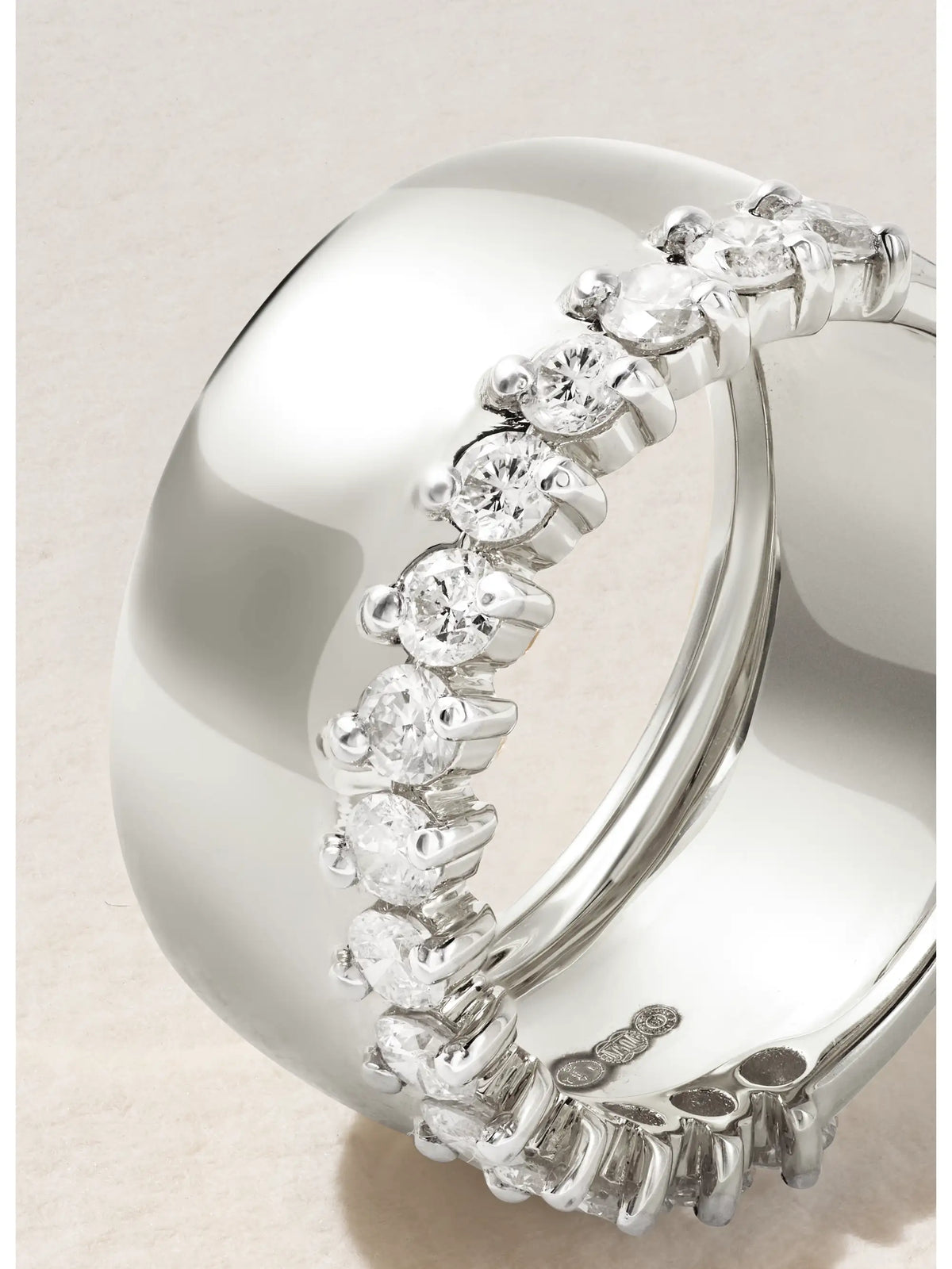 Grignotée 18-karat White Gold Diamond Ring